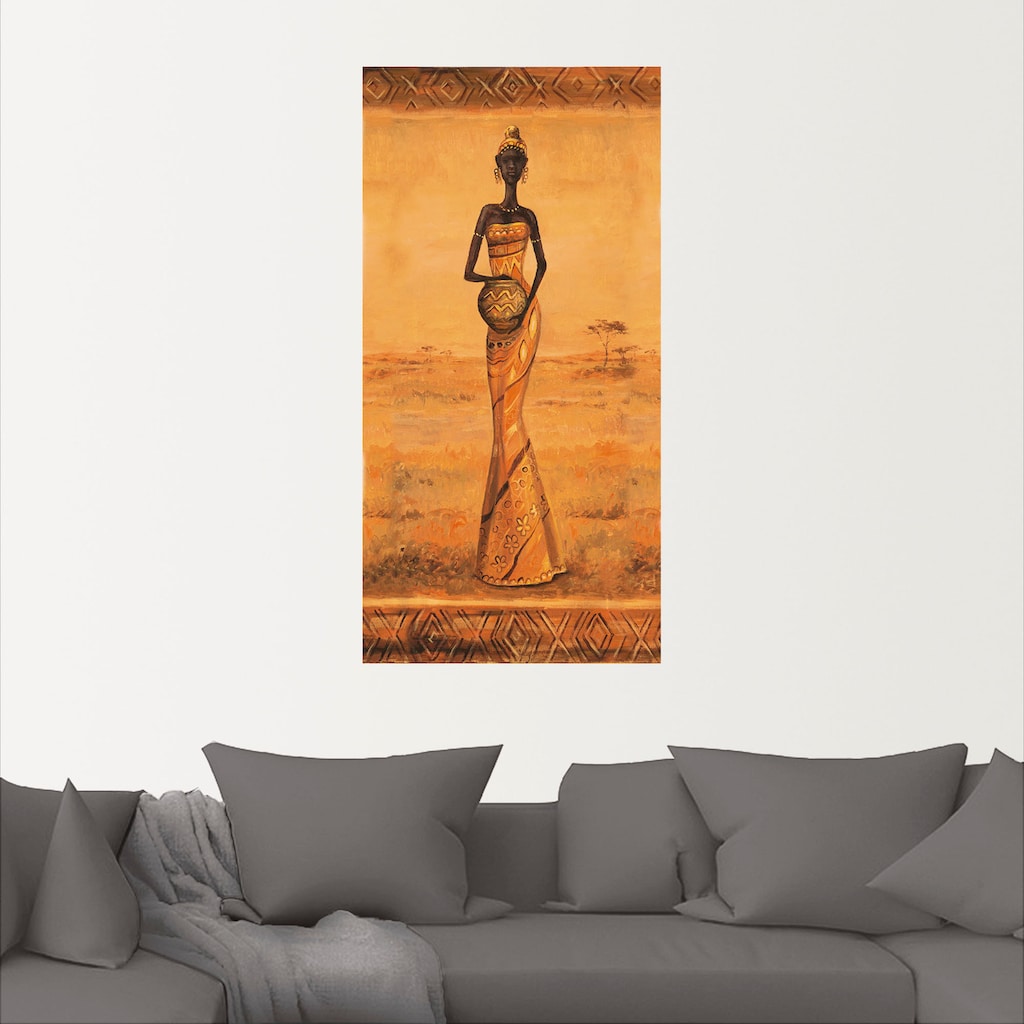 Artland Wandbild »Afrikanische Eleganz III«, Frau, (1 St.)