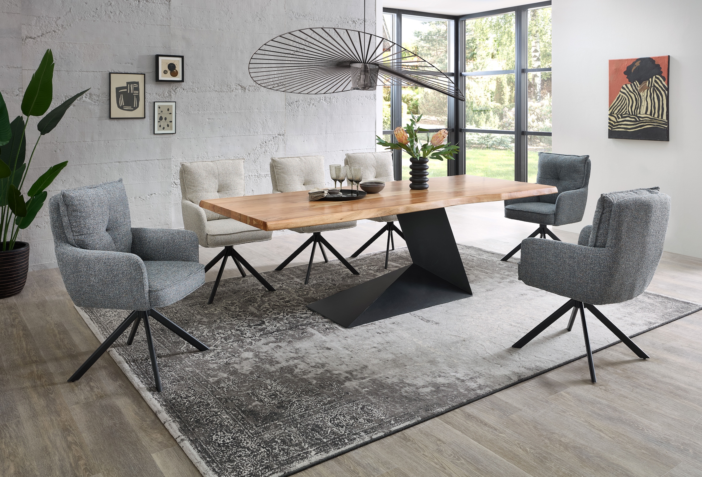 Stolkom Armlehnstuhl »Sofia young« (Set) 2 Stk.180 grad drehbar mit Auto-Return, Federkern im Sitz