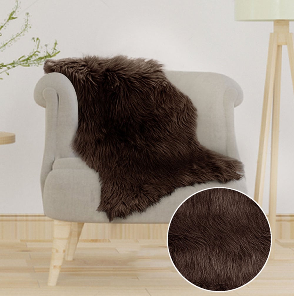 OTTO home Hochflor-Teppich »Valeria, Fellteppich, kuschelig, flauschig« fellförmig 60 mm Höhe Kunstfell, weiche Teppiche, Wohnzimmer, Schlafzimmer, Esszimmer