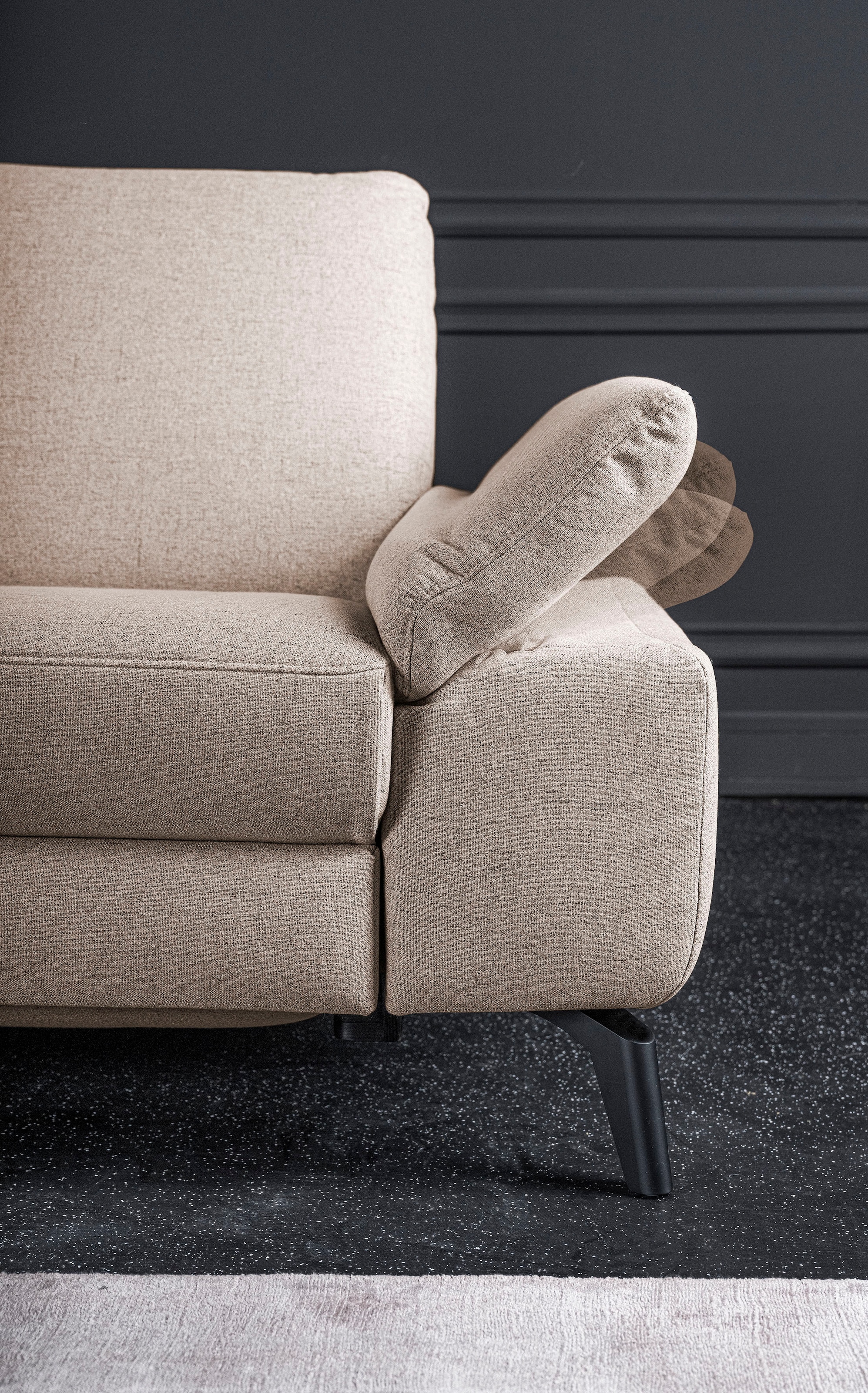 alina Ecksofa, inkl. Kopfstützen, wahlweise mit Relaxfunktion, Breite: 267 cm