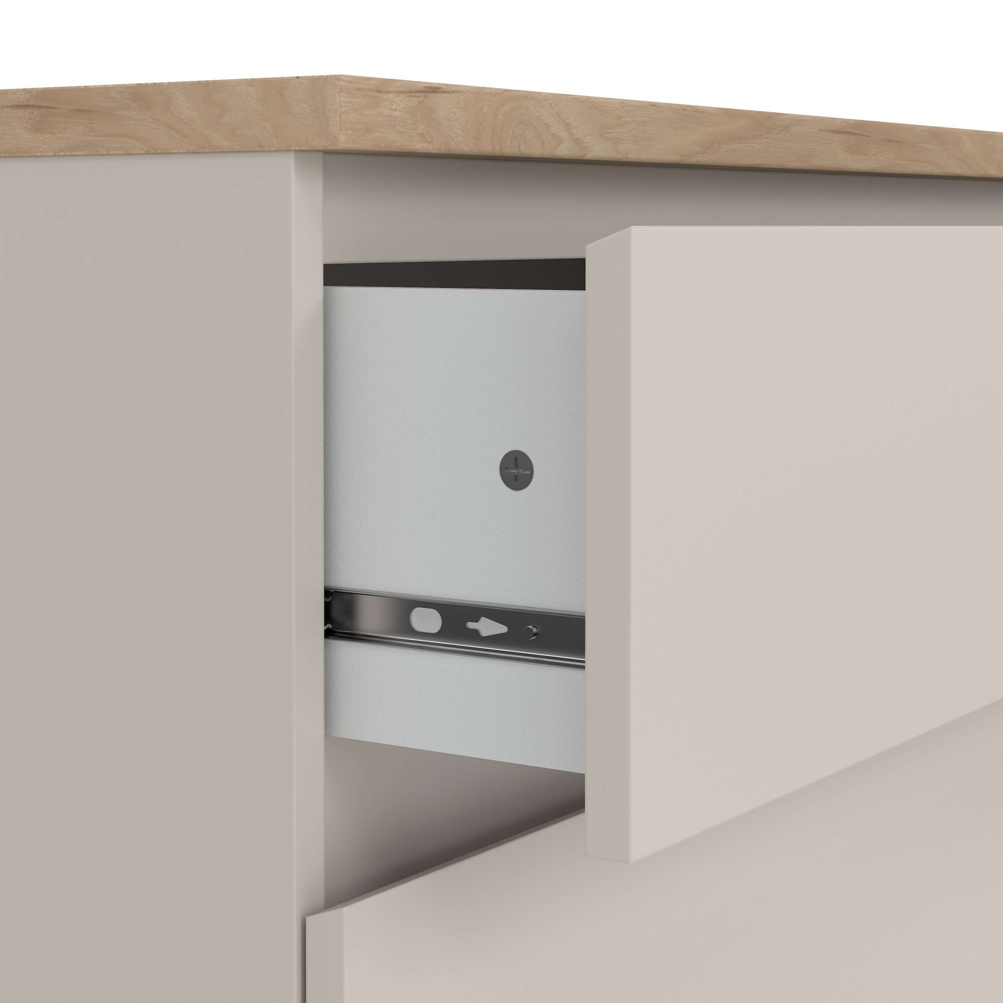 INOSIGN Kommode »Naia« Modern, mehrere Farben,abgerundete Schubladenkanten auf Metallgleiter