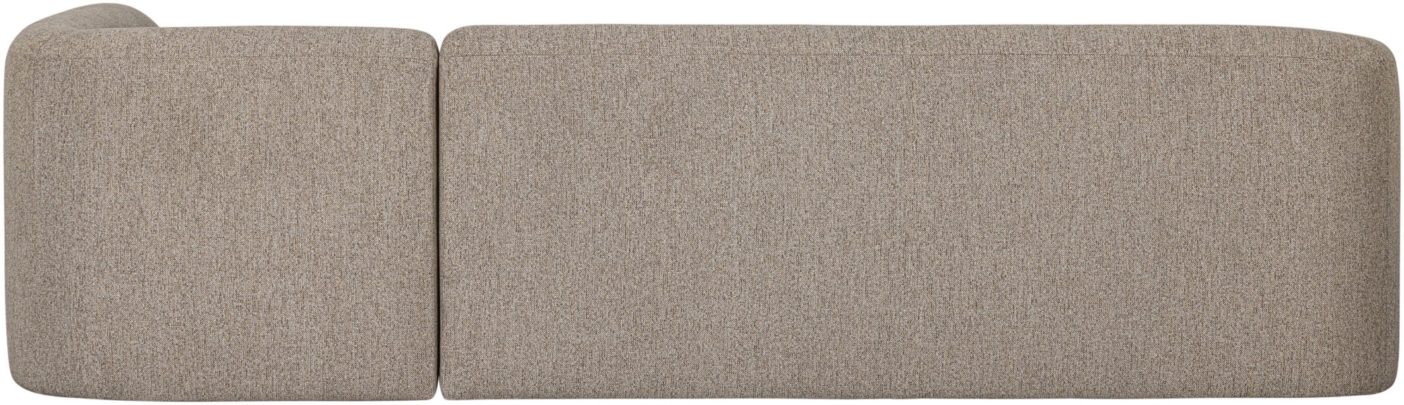 WOOOD Ecksofa »Sloping«, gepolstert mit gewebter Chenille, frei im Raum stellbar, Breite 274 cm