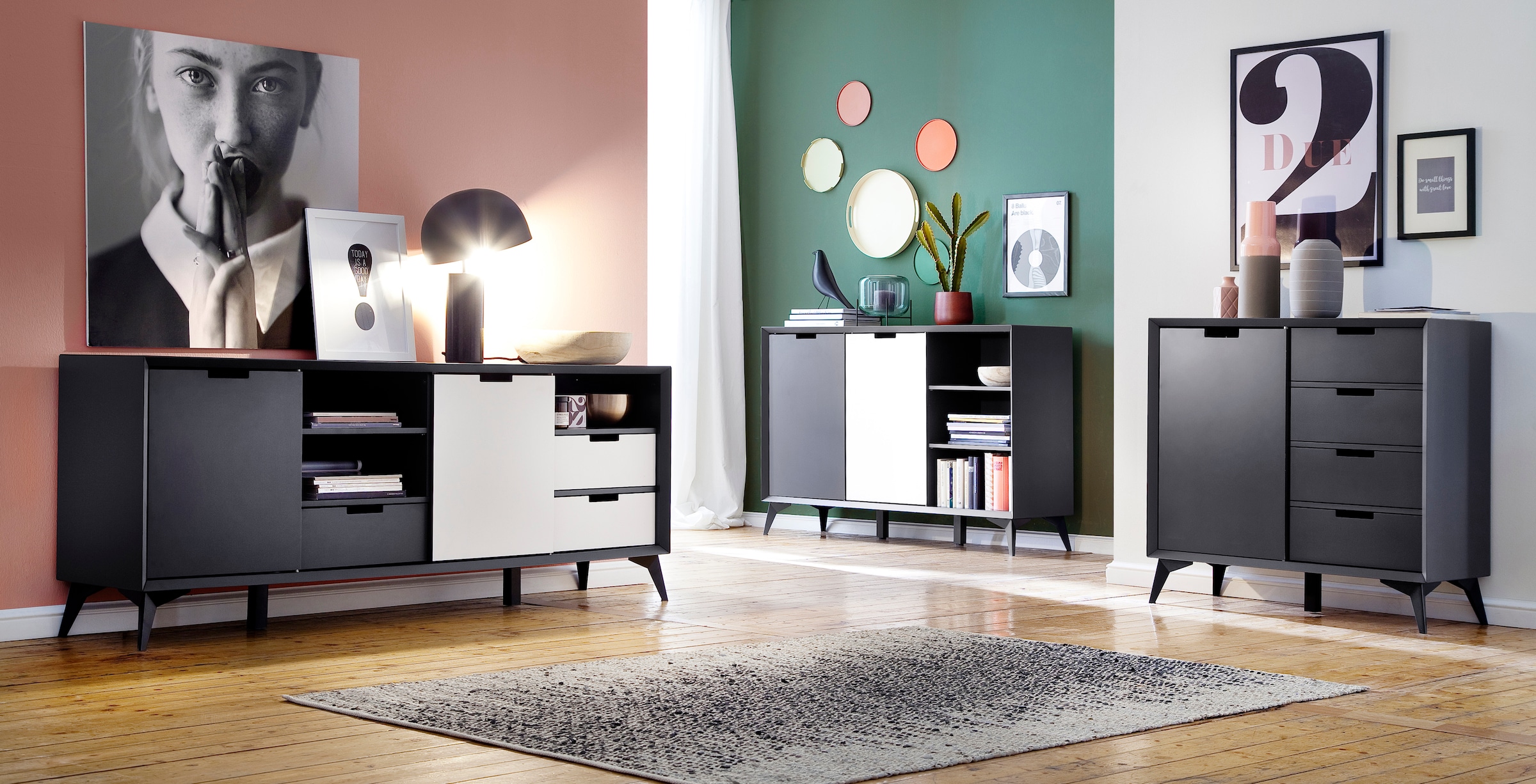 MCA furniture Highboard »Netanja«, Breite ca. 93 cm