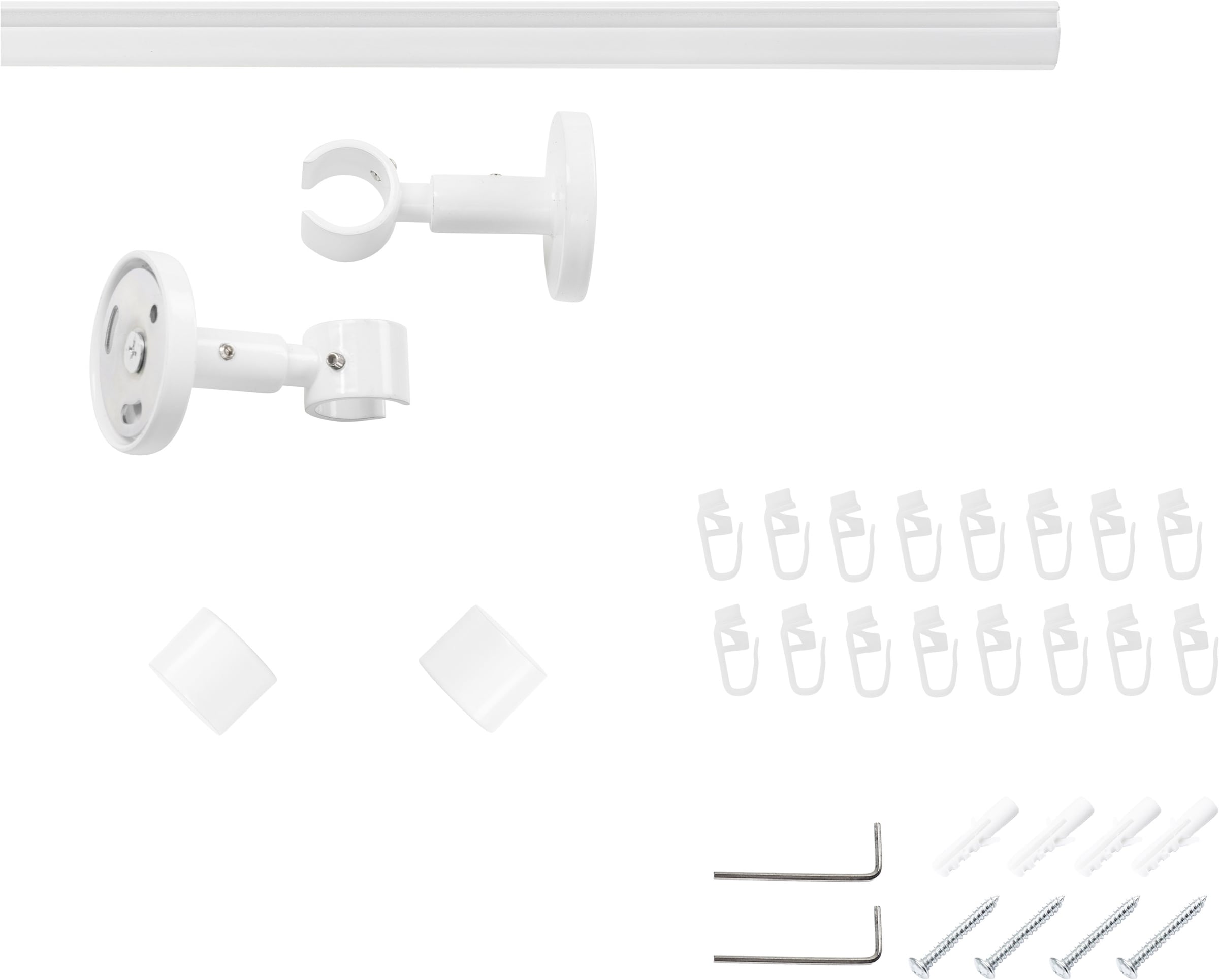 SN DECO GROUP Gardinenstange »Gardinenstange Innenlauf Brest Ø 19 mm, 1-läufig, Fixmaß« Ø 19 mm Fixmaß;kürzbar