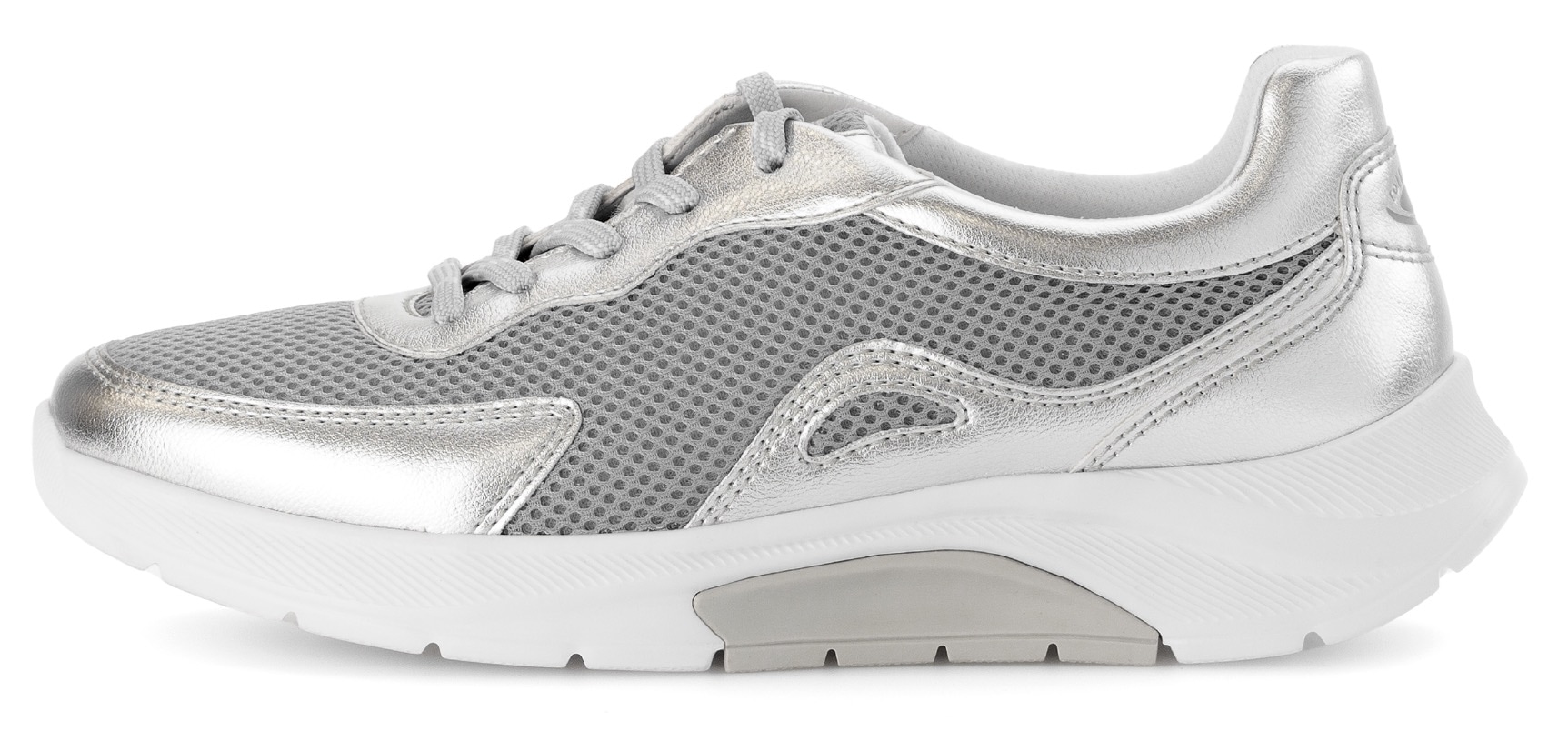 Gabor Rollingsoft Keilsneaker, Freizeitschuh, Halbschuh, Schnürschuh mit Wechselfußbett