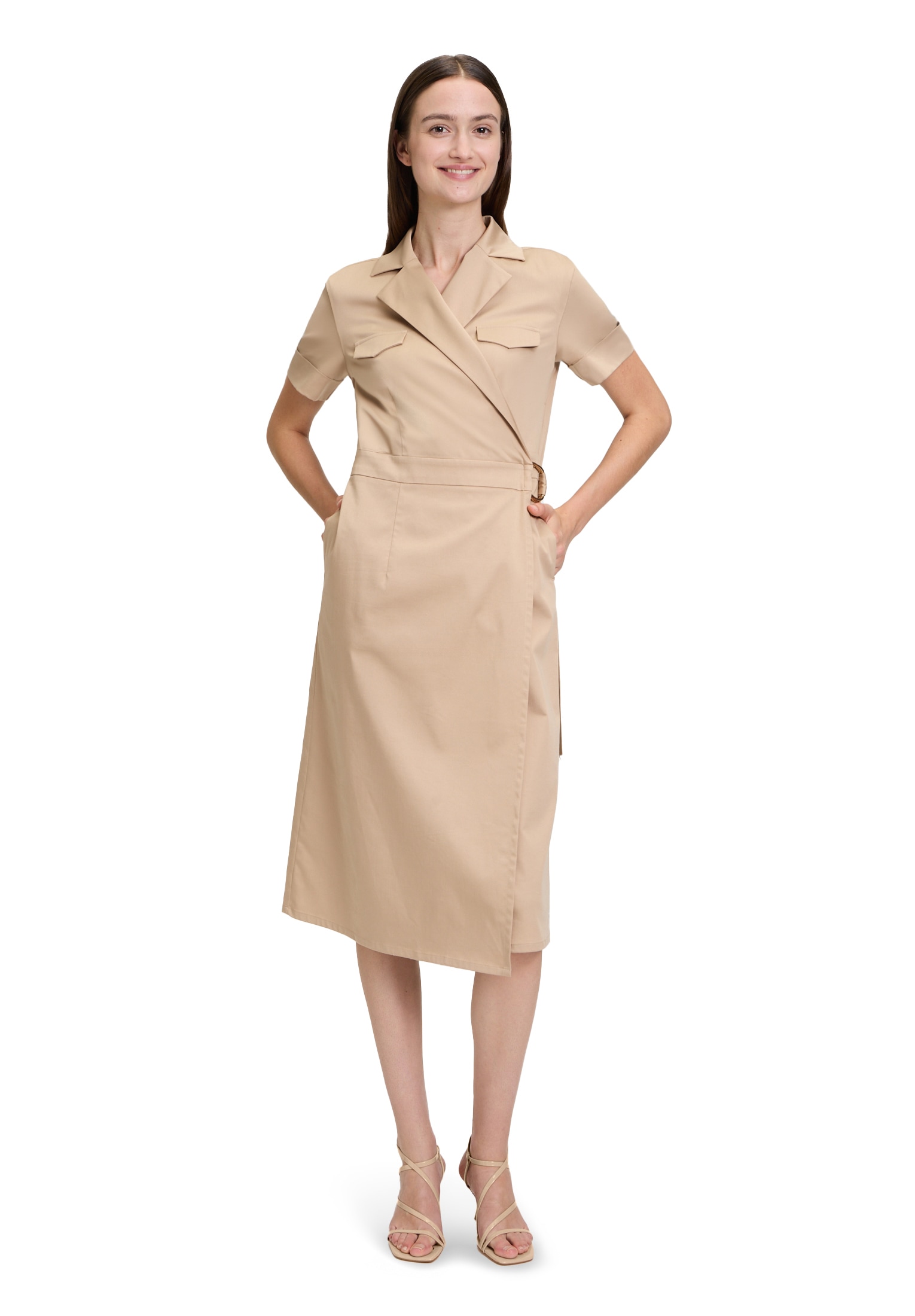Betty&Co Wickelkleid »Wickelkleid mit Kragen«