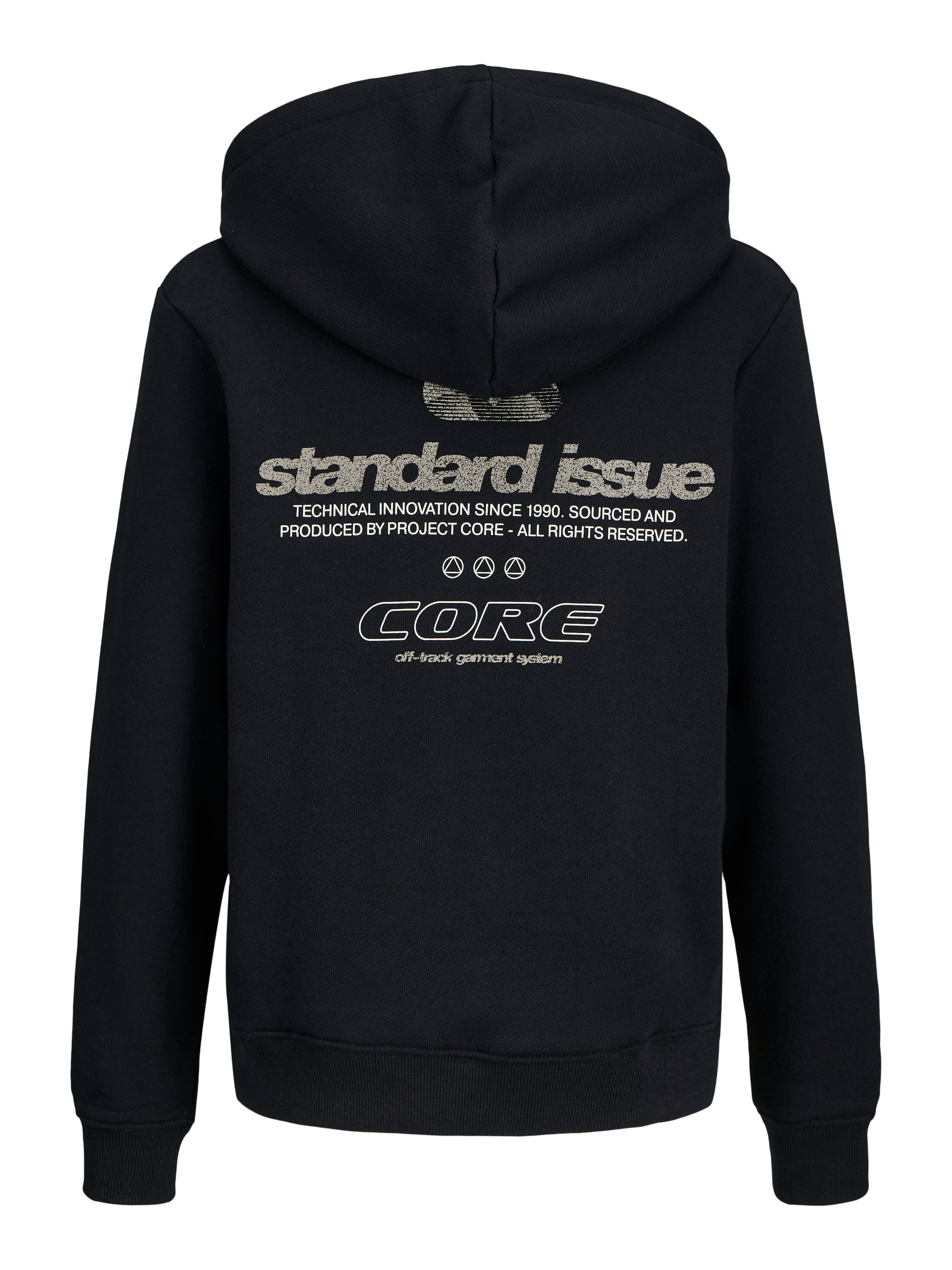 Jack & Jones Junior Kapuzensweatshirt »JCOGRID SWEAT HOOD JNR«, mit kleinem Brust- und großem Rückenmotiv