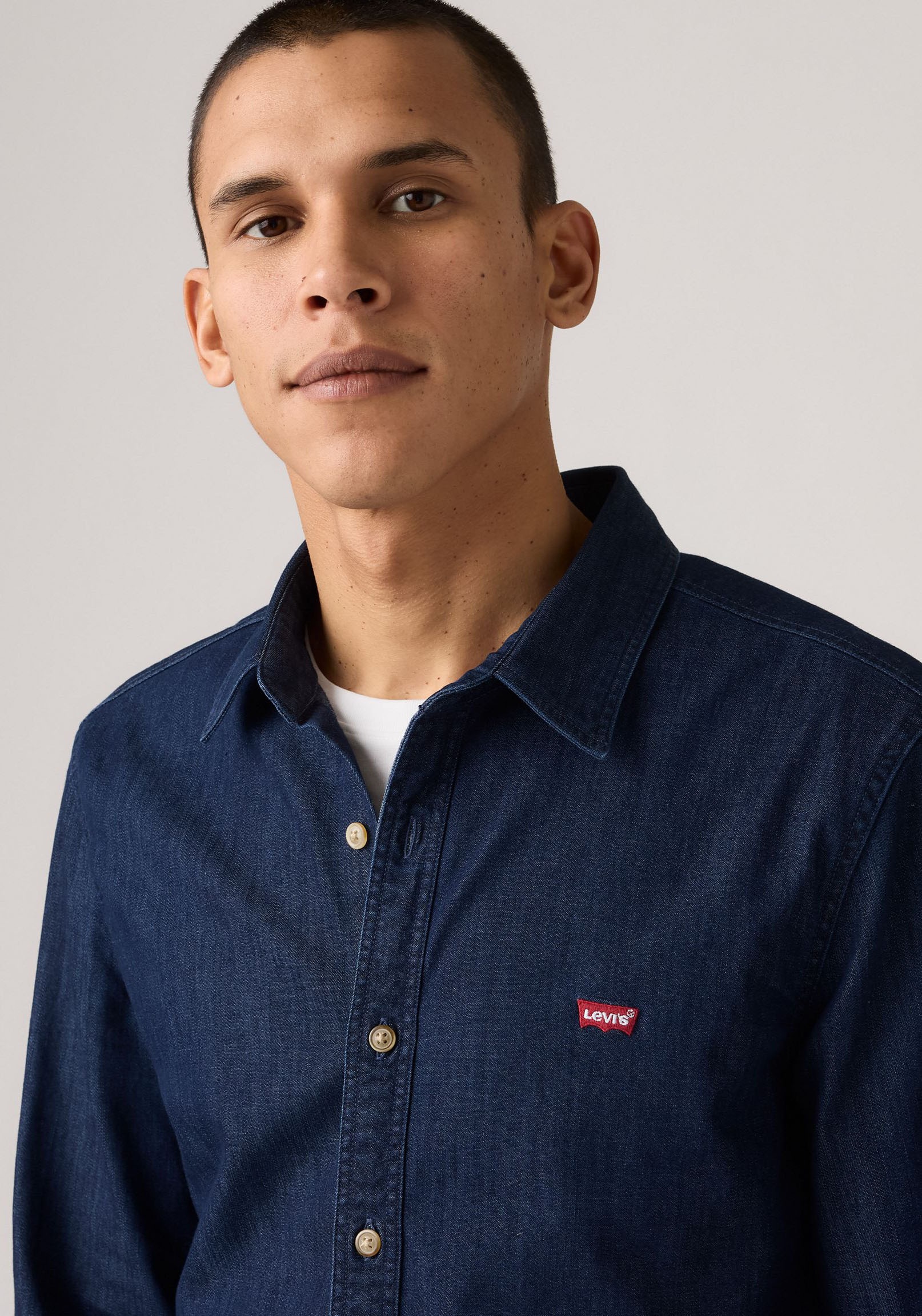 Levi's® Jeanshemd »LS BATTERY HM SHIRT SLIM« aus pflegeleichtem Baumwollmix