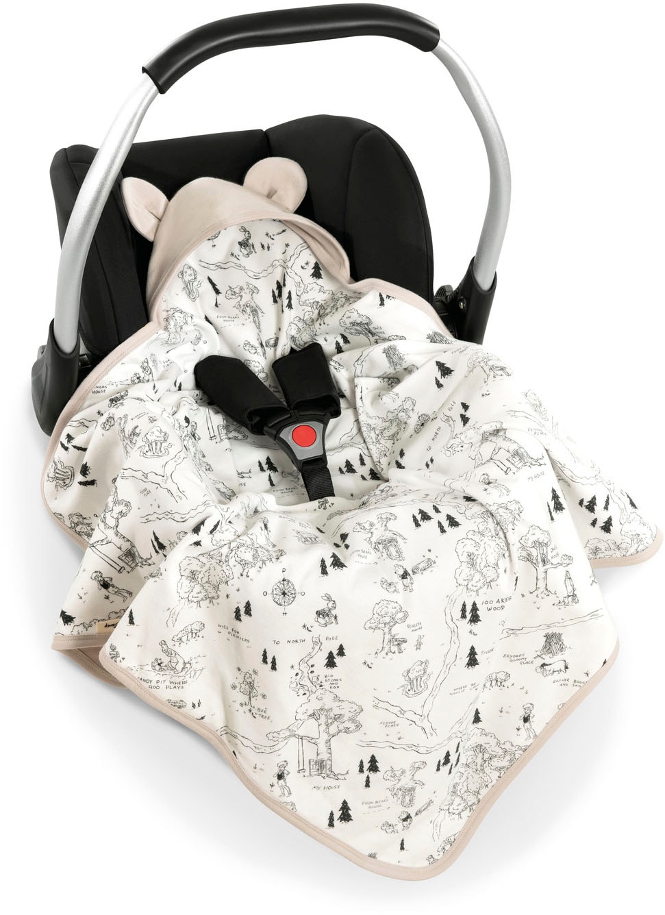 Hauck Babydecke »Baby Einschlagdecke, Snuggle N Dream Winnie the Pooh beige«, mit Kapuze