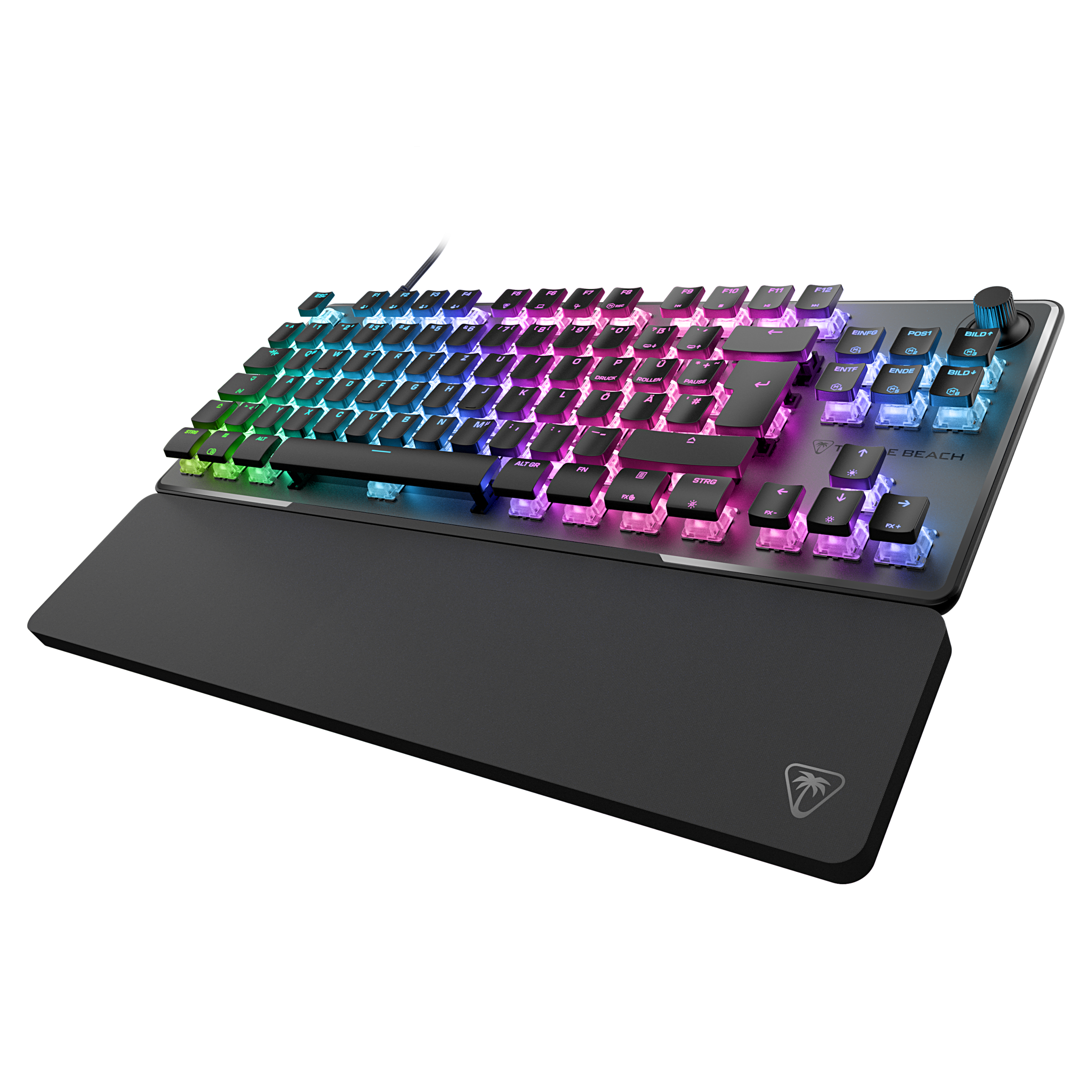 Turtle Beach Gaming-Tastatur »Vulcan II TKL Pro, Linear«, (Lautstärkeregler-Funktionstasten-Profil-Speicher-verstellbare Füße-Handgelenkauflage)