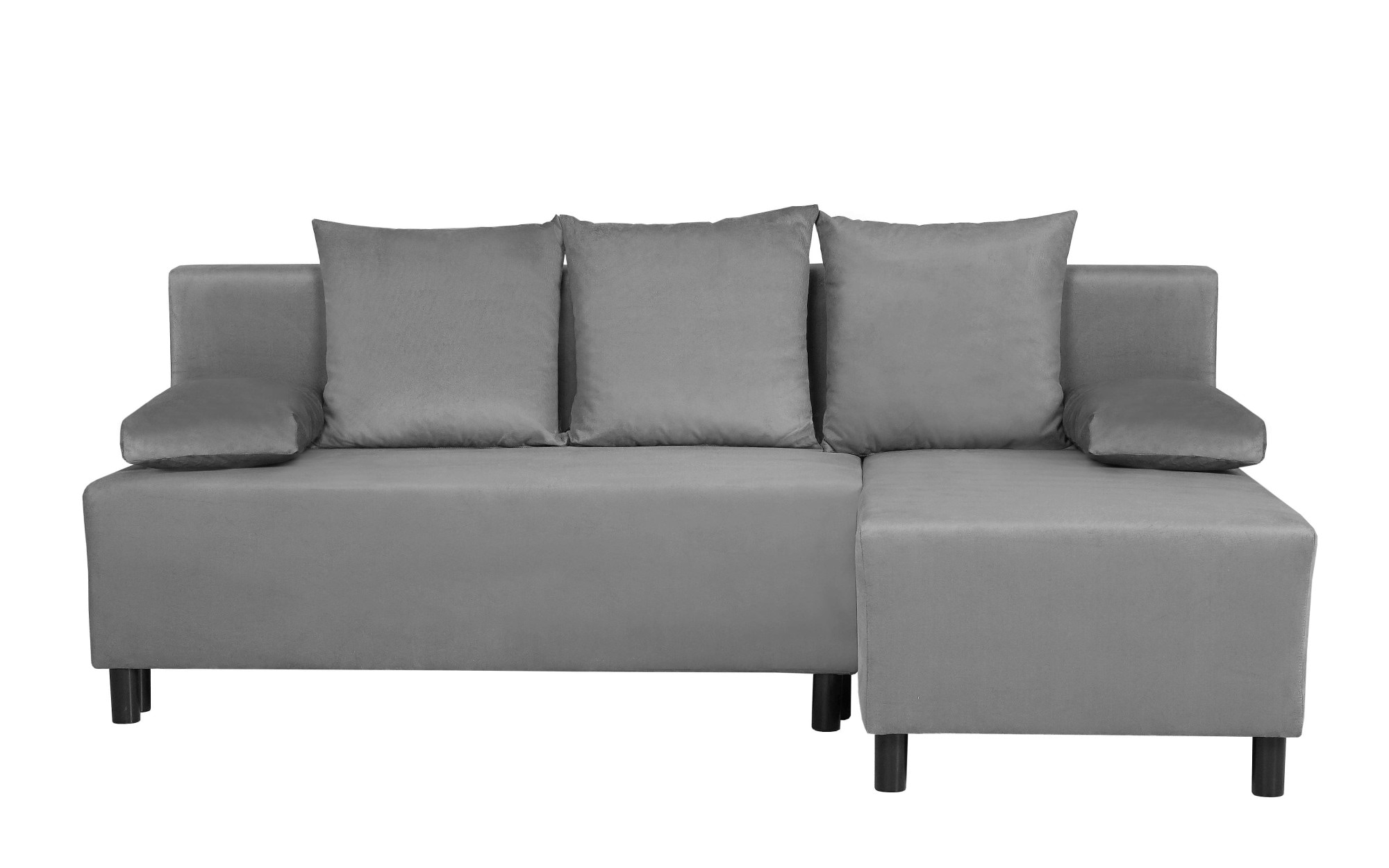 INOSIGN Ecksofa »IWALANI, Schlafsofa mit Bettkasten, Recamiere beidseitig montierbar«, L-Form, B/T/H 199/135/83 cm, Struktur weich & Velvet