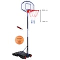 Basketballständer »Hornet 205«, (Set, 3 St., Basketballständer mit Ball und Pumpe), mobil, höhenverstellbar bis 205 cm