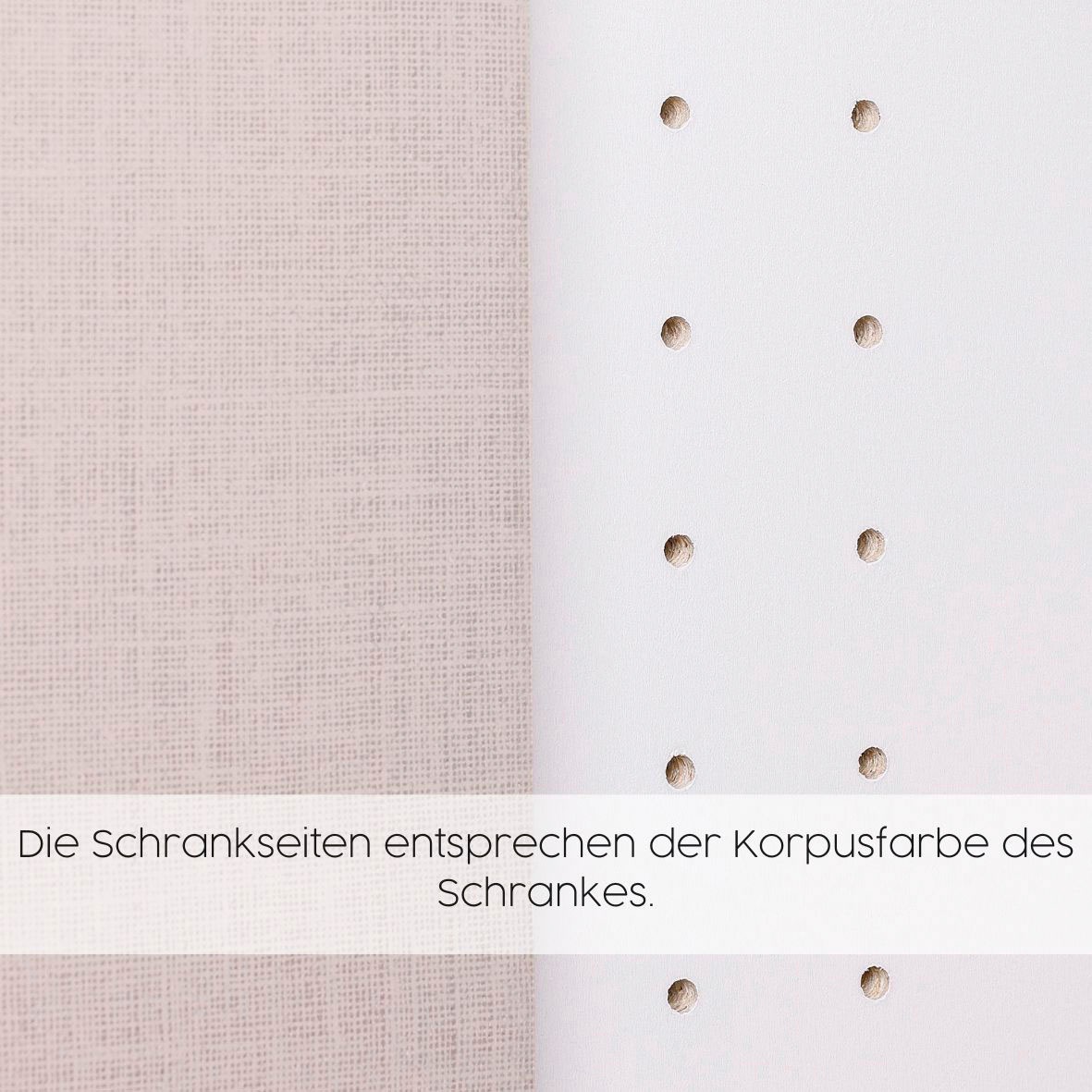 rauch Drehtürenschrank »Kleiderschrank Schrank Garderobe Wäscheschrank NAGATA viel Stauraum«, (in 3 verschiedenen Ausstattungen BASIC/CLASSIC/PREMIUM), mit modernen Stangengriffen in Graumetallic TOPSELLER MADE IN GERMANY