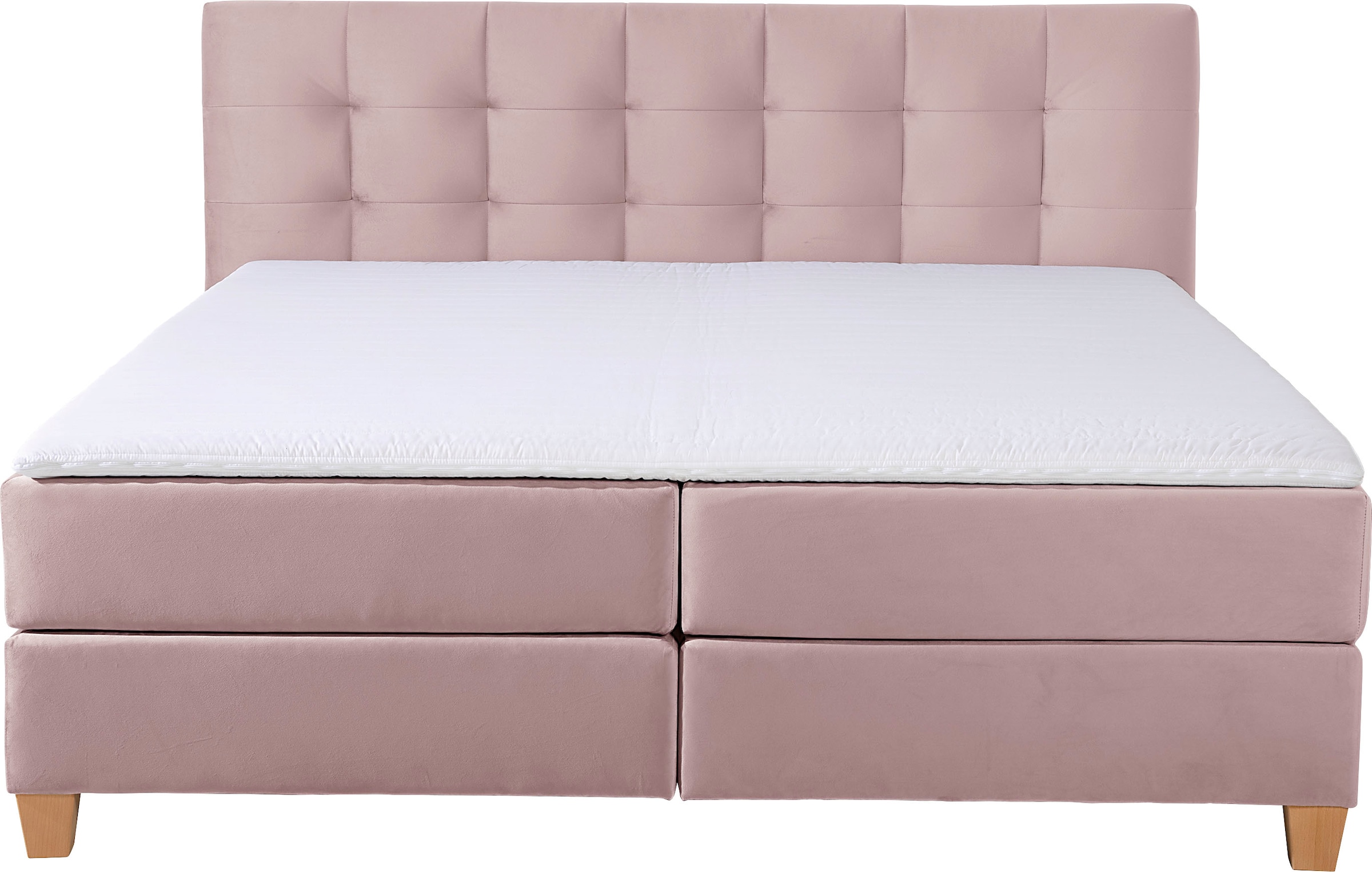Home affaire Boxspringbett »Moulay«, inkl. Topper, in Überlänge 220 cm, 3 Härtegrade, auch in H4