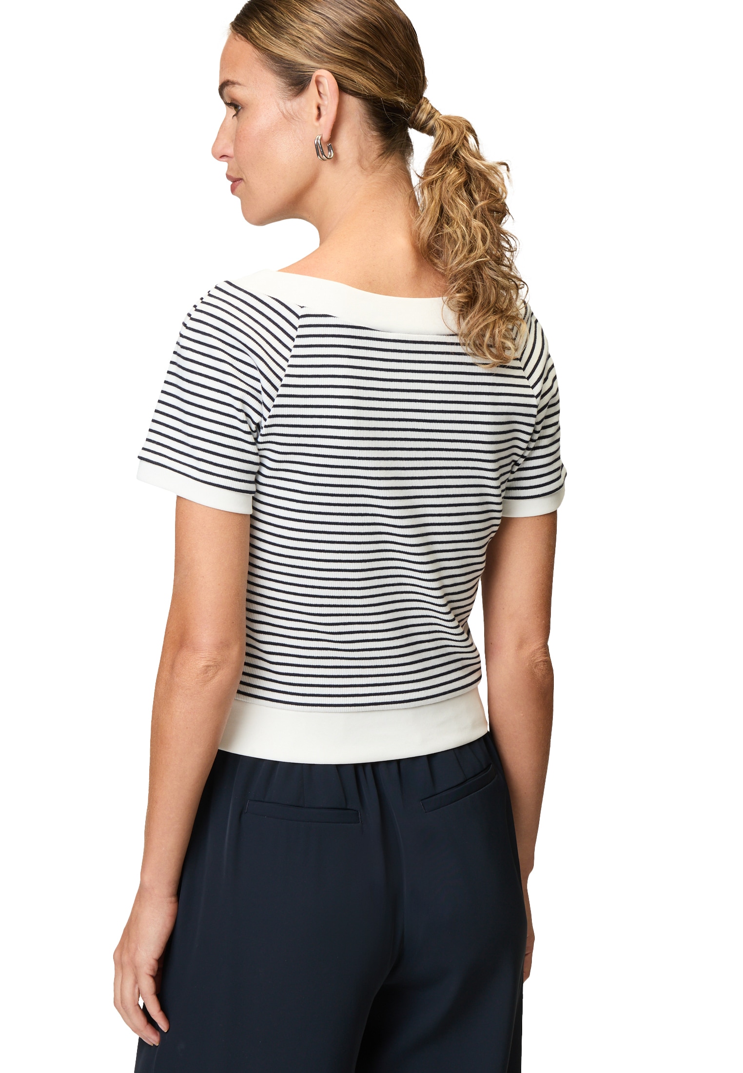Zero T-Shirt »Streifenshirt mit Raglan Ärmel«