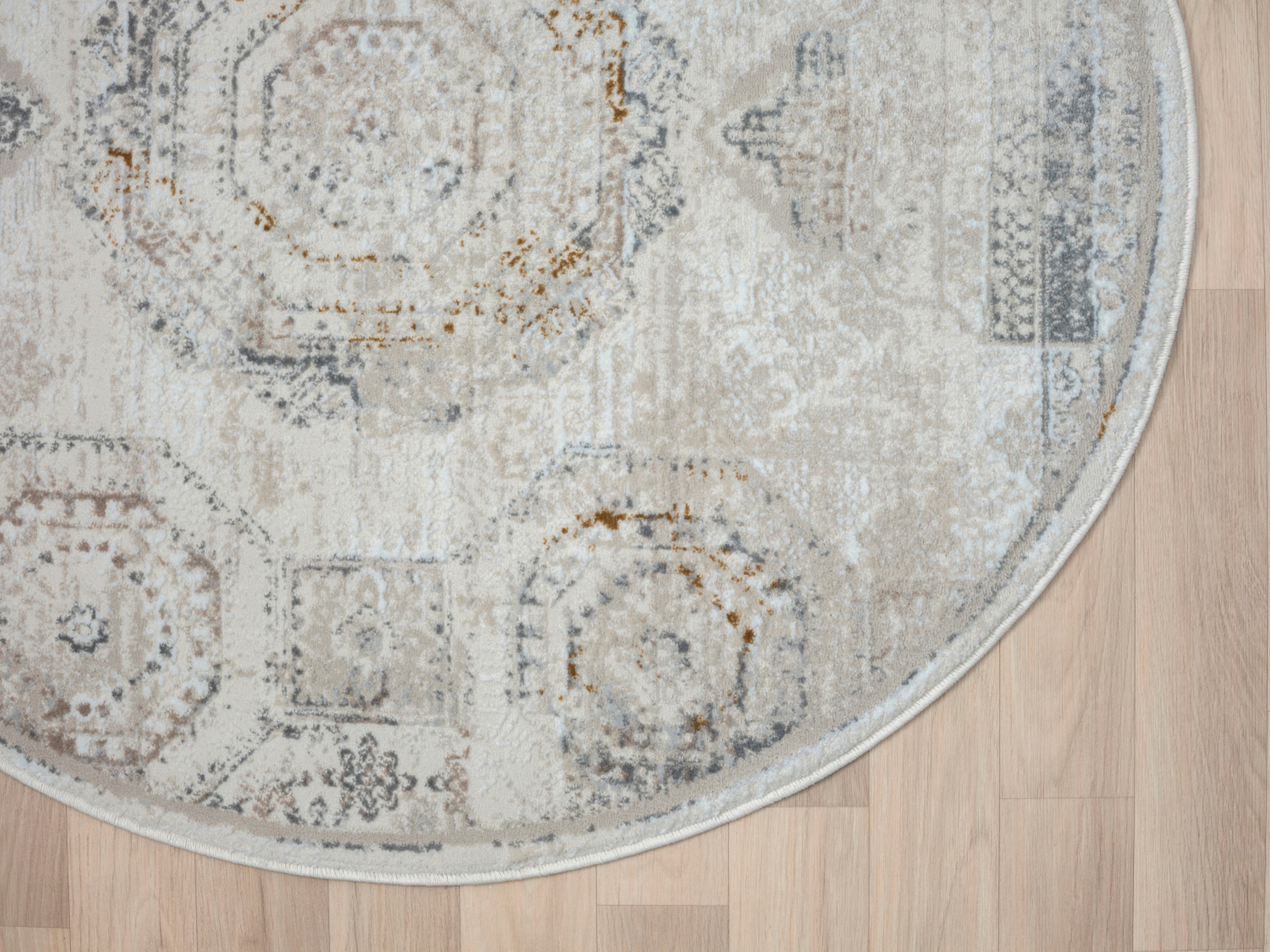 Myflair Möbel & Accessoires Teppich »My Kazak« rund 10 mm Höhe Kurzflor, Retro-Style, besonders weich durch Microfaser