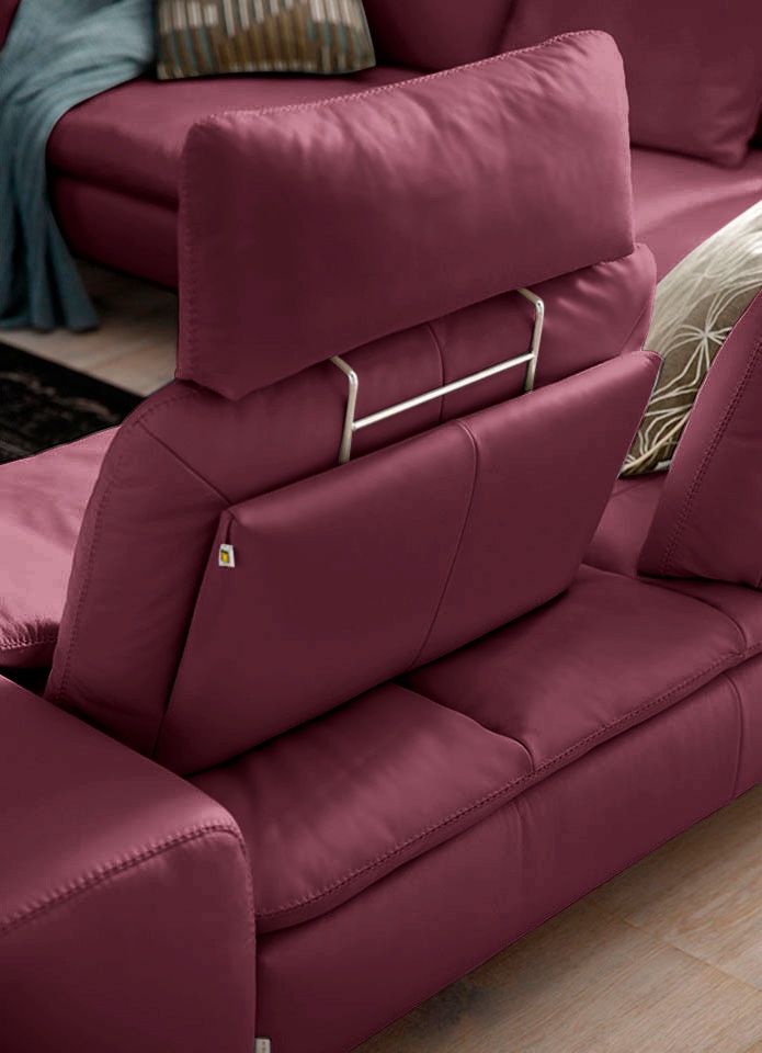 W.SCHILLIG Ecksofa »valentinoo, Designsofa, elegant und bequem, L-Form«, (Set), mit Sitztiefenverstellung, Breite 318 cm