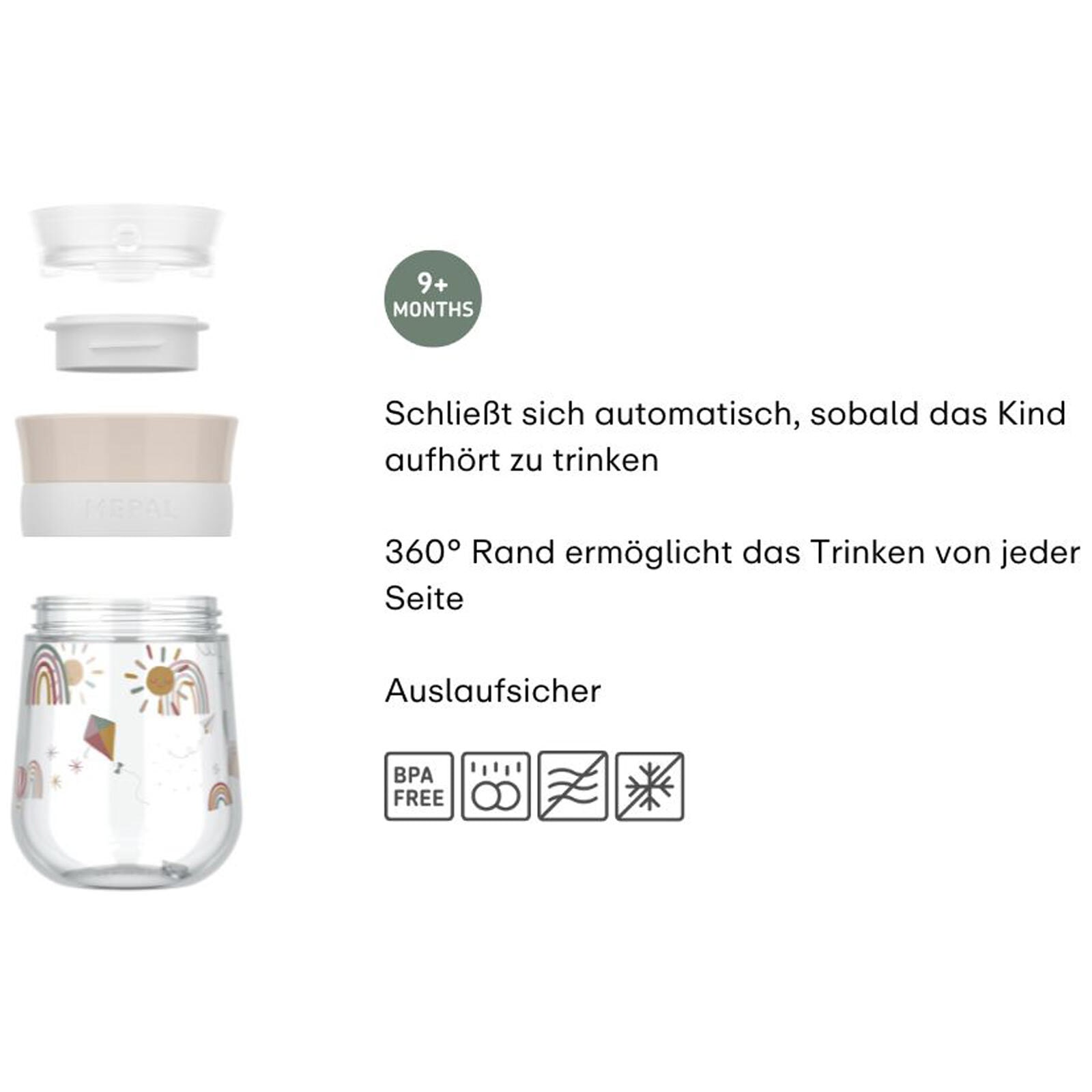 Mepal Kinderbecher »360° Trinklernbecher Mio (2025) 300 ml«