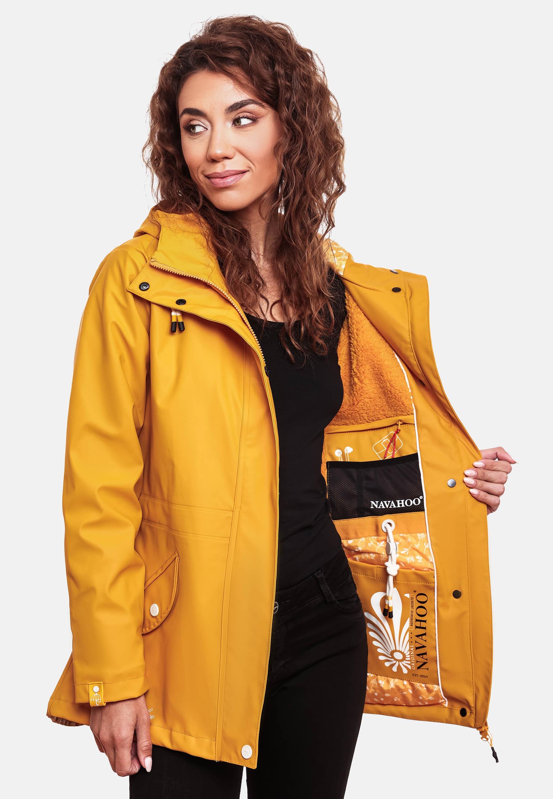 Navahoo Regenjacke »Regenjacke Ocean Heart«, mit Kapuze, stylischer wasserdichter Regenmantel mit Kapuze