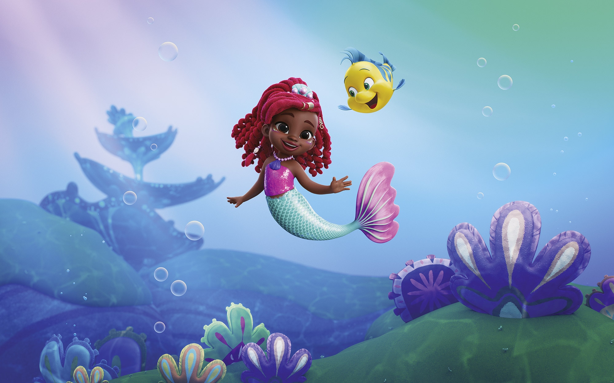 Komar Kindertapete »Disney Ariel Junior Friends«, bedruckt