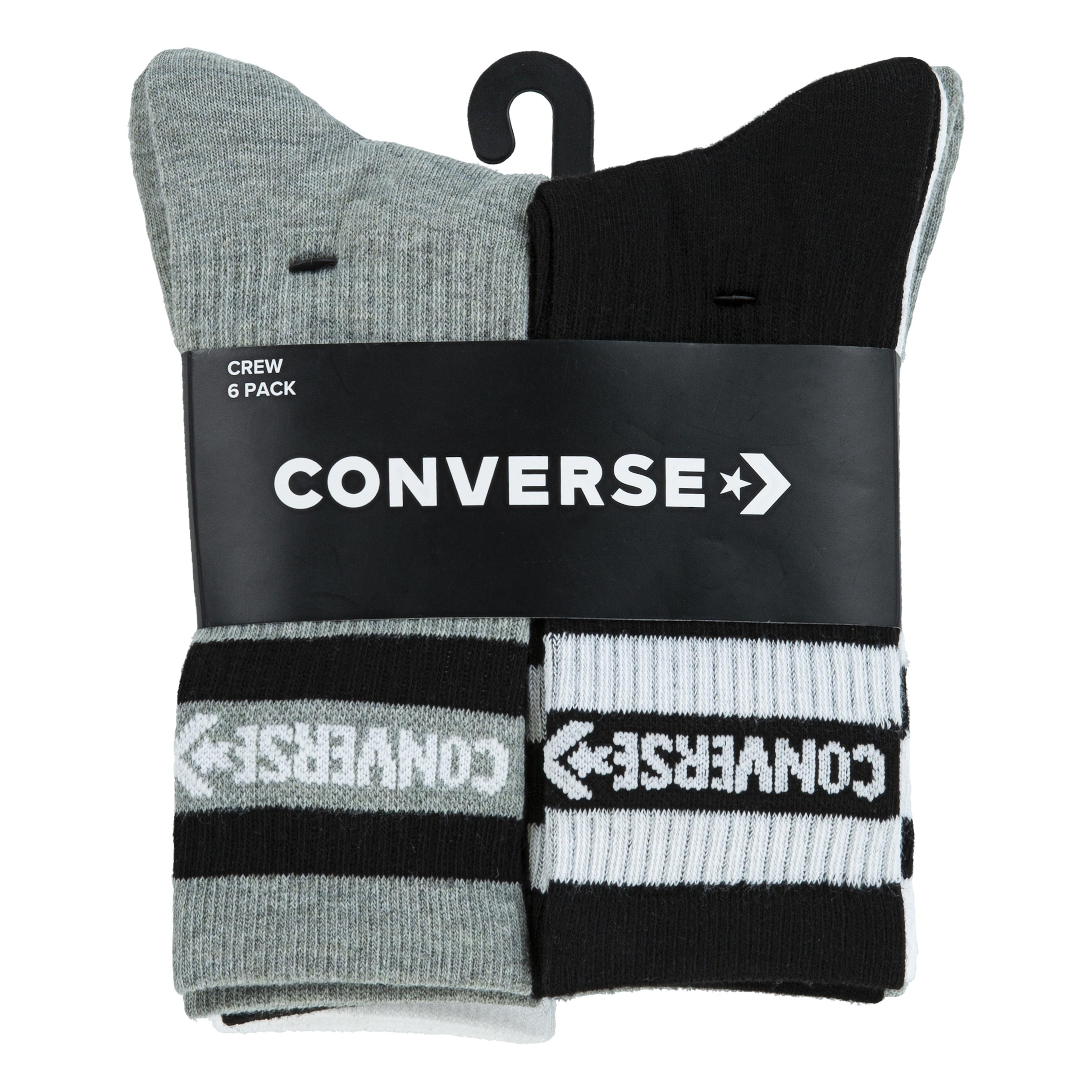 Converse Sportsocken »CHN BASIC WORDMARK CREW 6PK«, (6 Paar), für Kinder