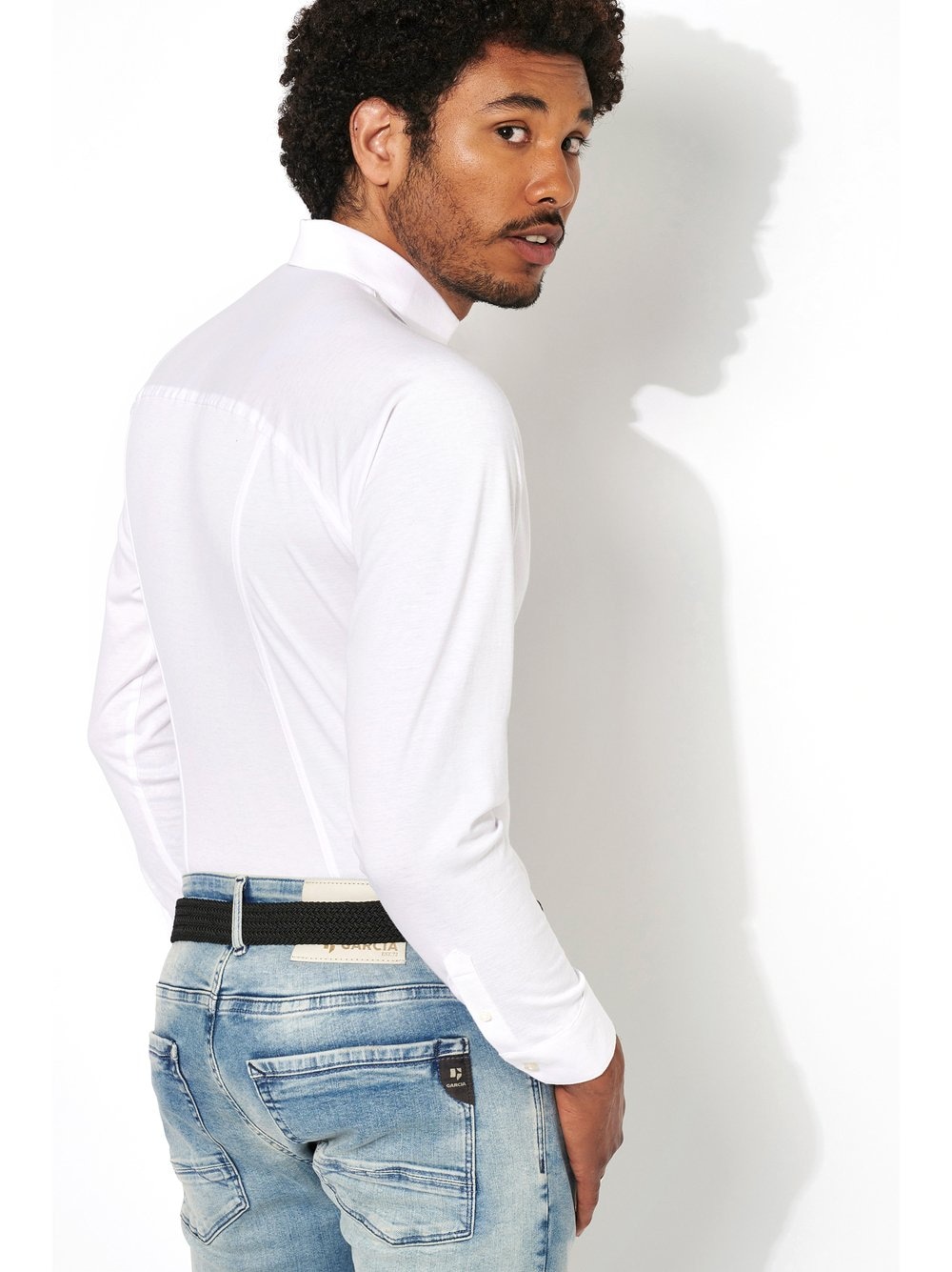 DESOTO Langarmhemd »Jerseyhemd Casual Kent langarm«, Flexibler Stretch