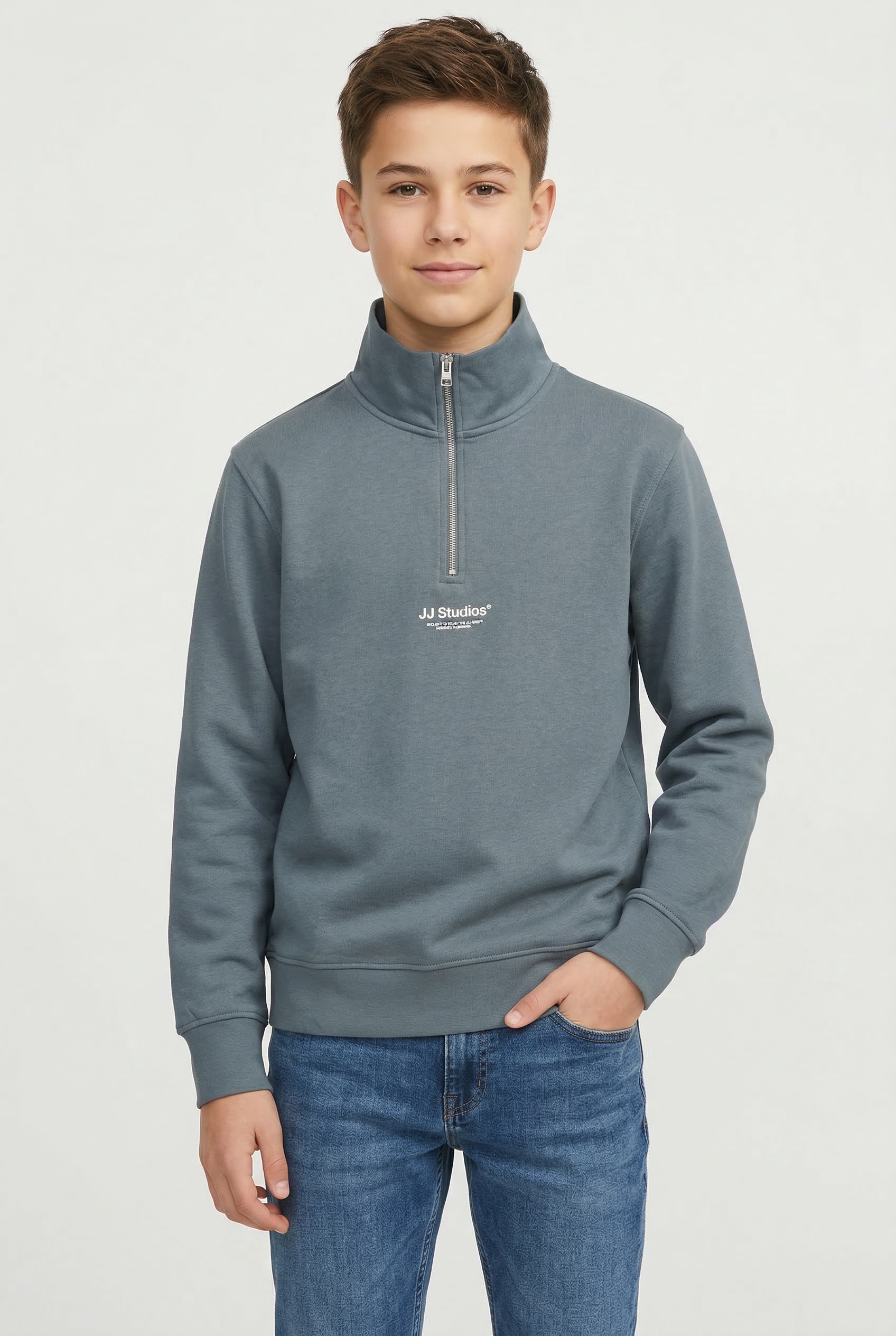 Jack & Jones Junior Sweatshirt »JJESOHO SWEAT QUARTER ZIP HN NOOS JNR«
