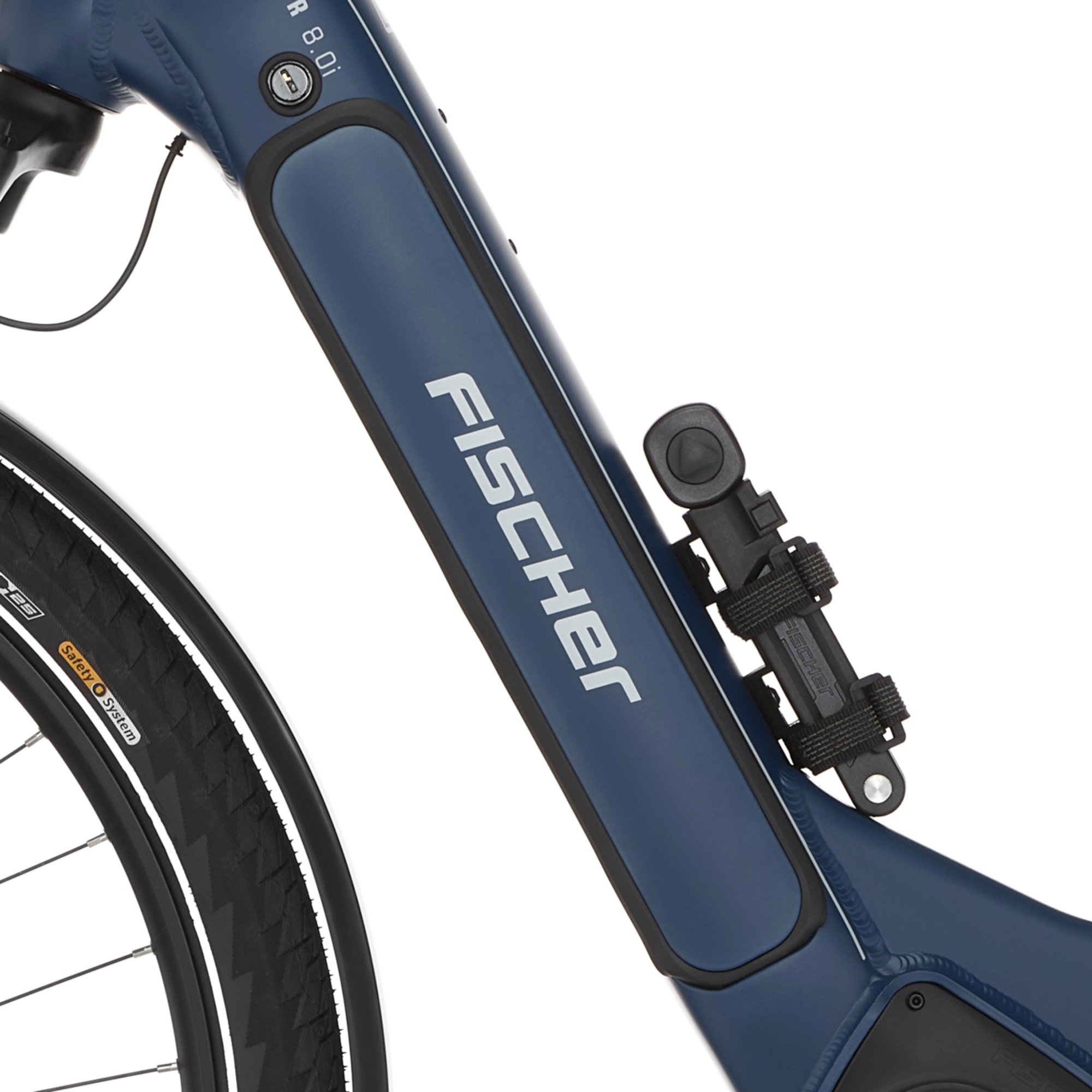 FISCHER Fahrrad E-Bike »VIATOR 8.0i Damen 43«, 12 Gang, SRAM, Eagle SX, Mittelmotor 250 W, (mit Faltschloss), Pedelec, Elektrofahrrad für Damen u. Herren