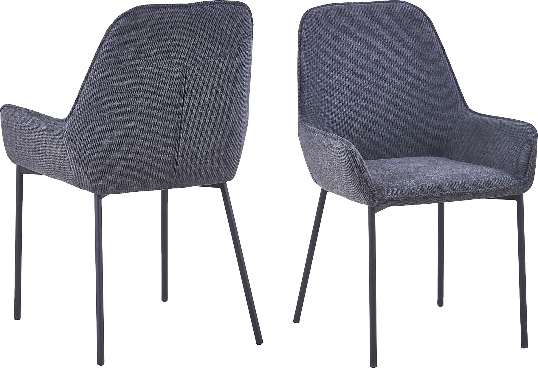 SalesFever Esszimmerstuhl, (Set), 2 St., Struktur (100% Polyester), Bezug aus Strukturstoff