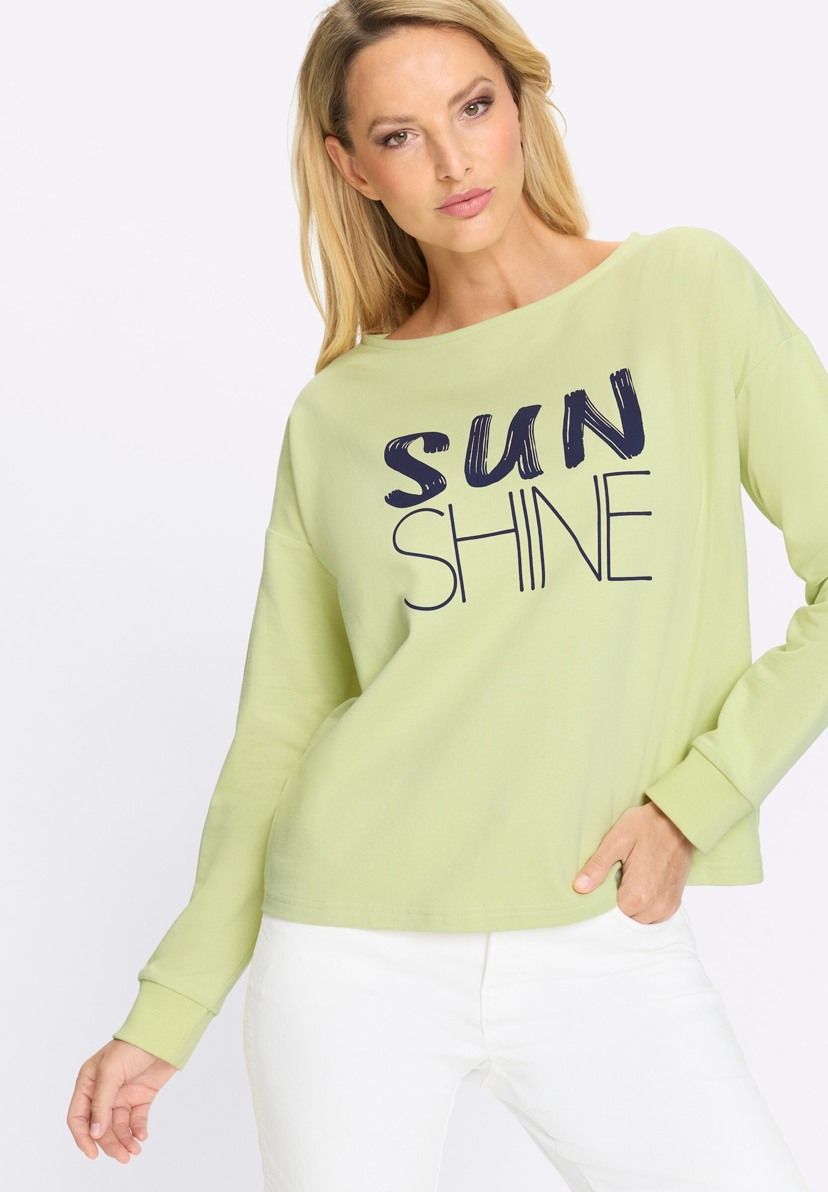 heine Sweatshirt »Sweatshirt Sweatshirt mit Schriftzug«

