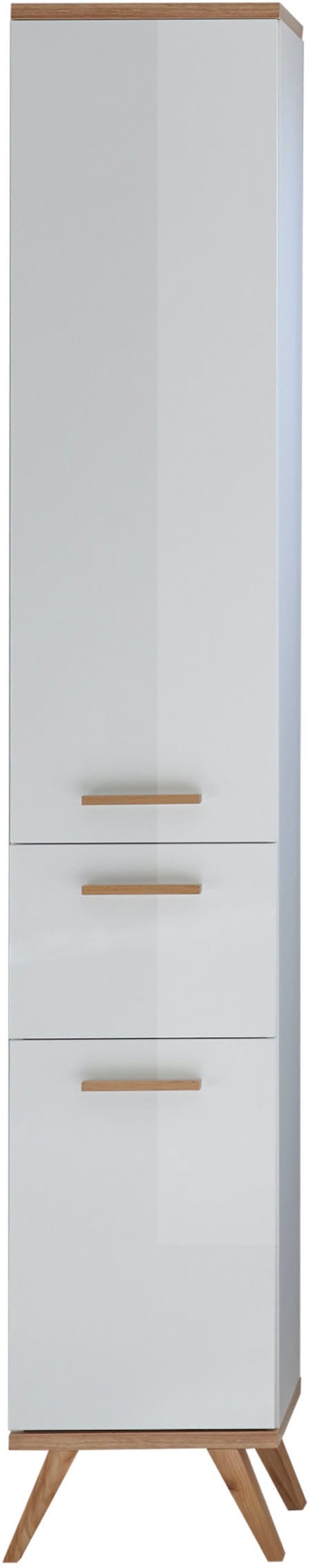 Saphir Badmöbel-Set »Quickset Mineralmarmor-Waschtisch mit LED-Spiegelschrank« 6 Stk. tlg.