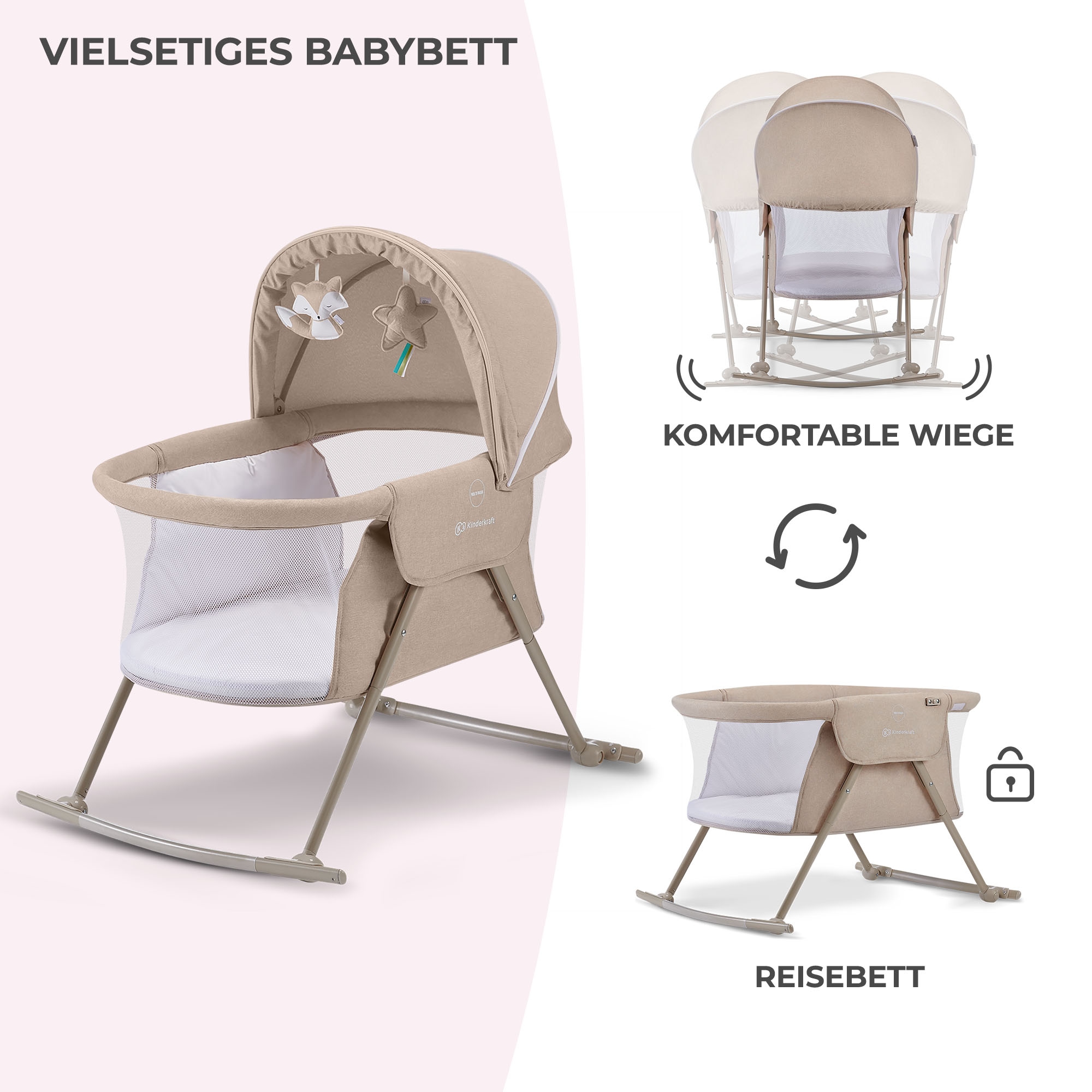 Kinderkraft Baby-Reisebett »LOVI«