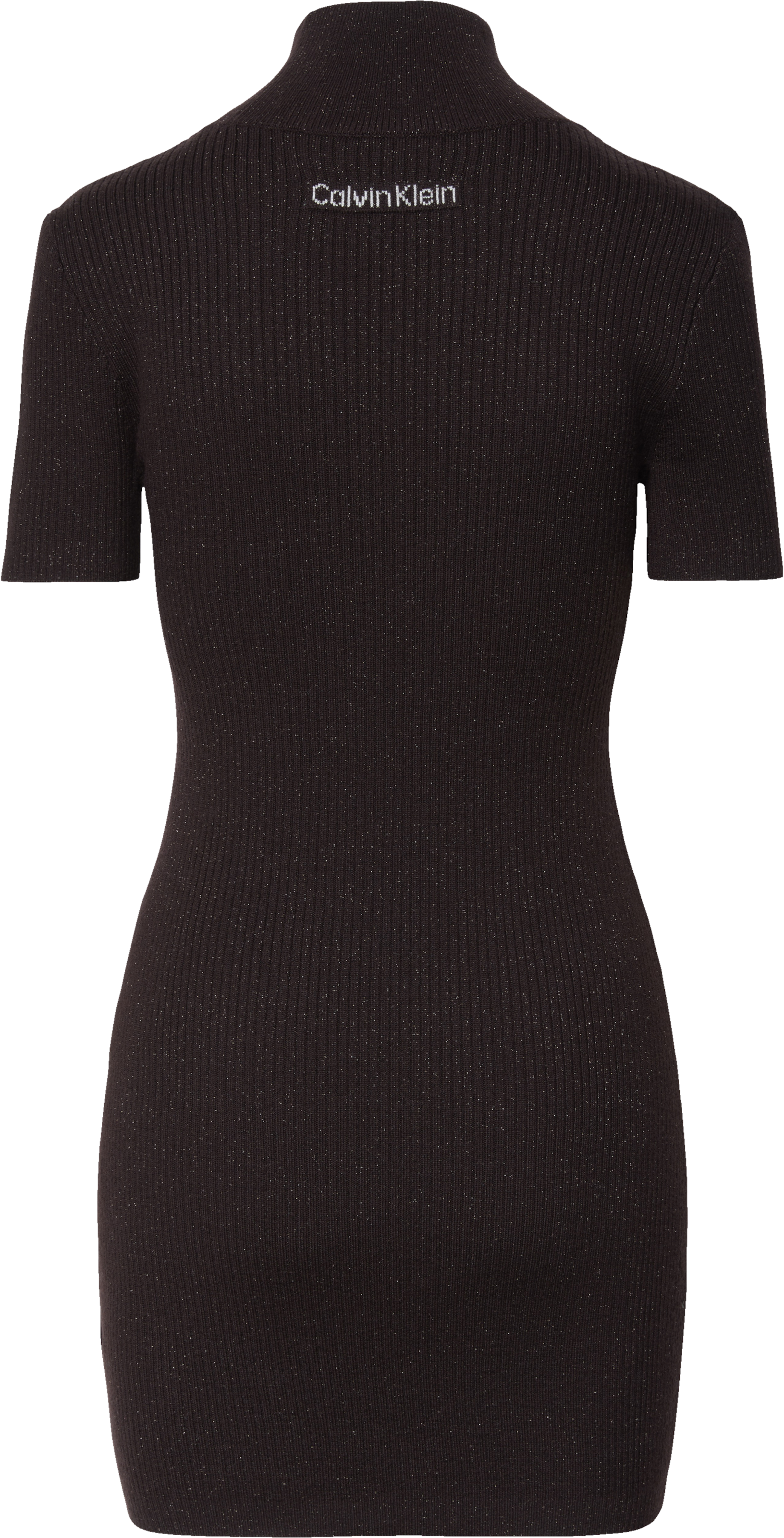 Calvin Klein Jeans Minikleid Ohne Tasche Figurbetonte Passform mit Stehkragen
