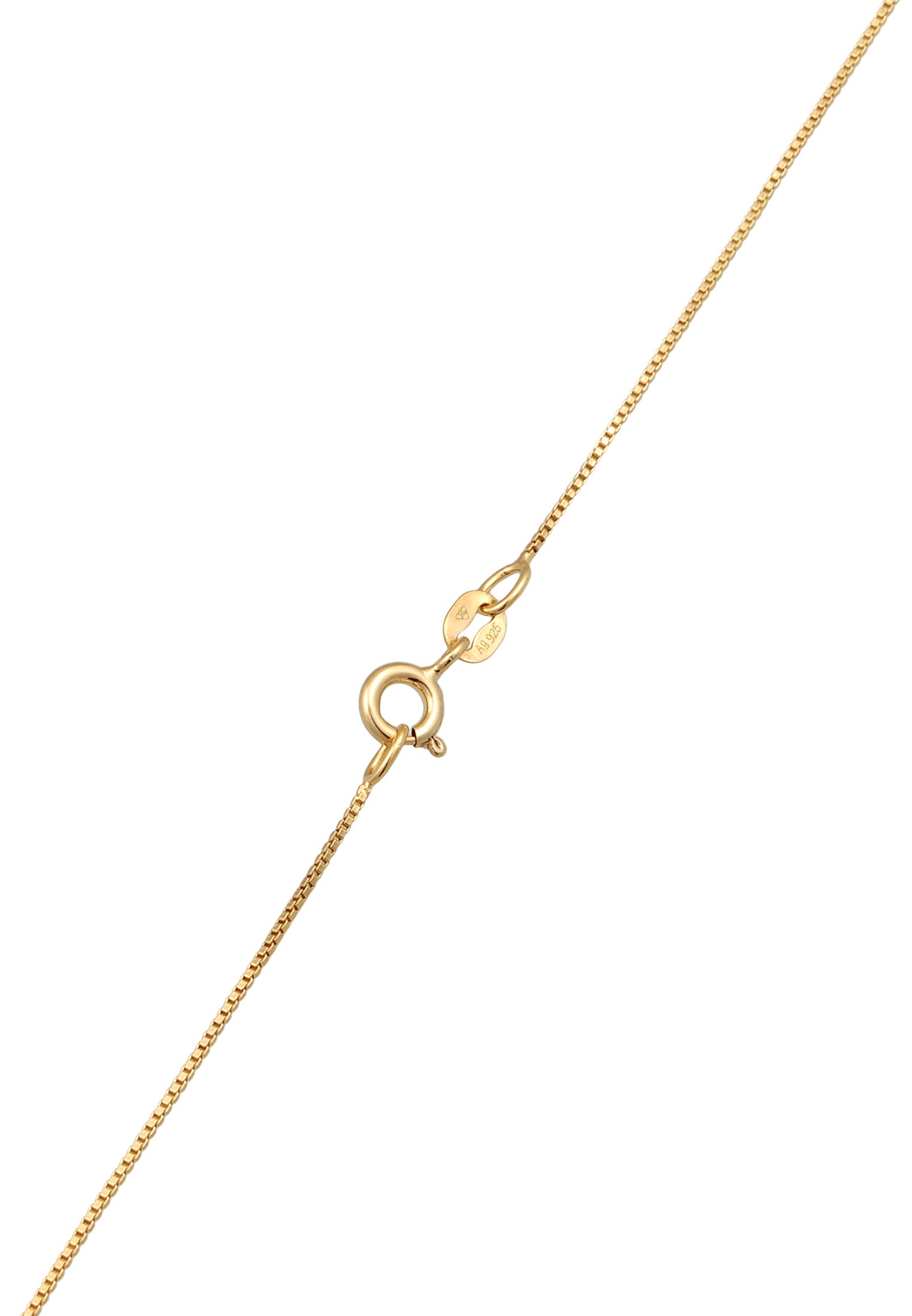 Elli Kette mit Anhänger »Halskette Kristalle Plättchen Anhänger 925 Silber«