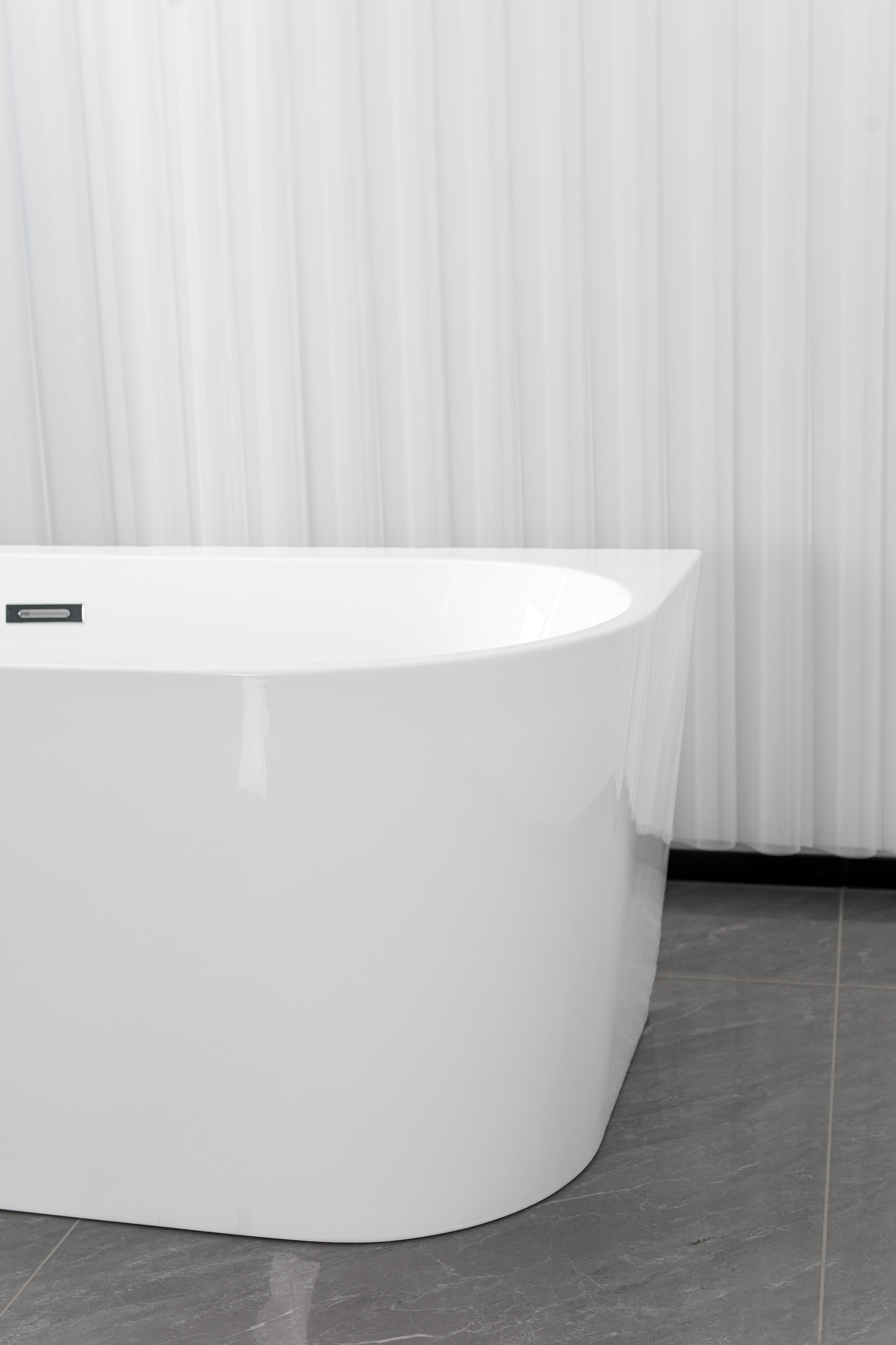 Sanotechnik Badewanne »SOLVA« Höhe 56 cm mit Ablaufstöpsel | verstellbare Füße | Überlauf 180cm, Acryl Badewanne links