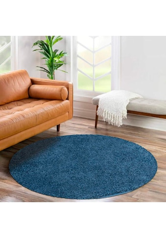 Carpet City Hochflor-Teppich »City Shaggy«, rund, 30 mm Höhe, Teppich Einfarbig Uni,... kaufen