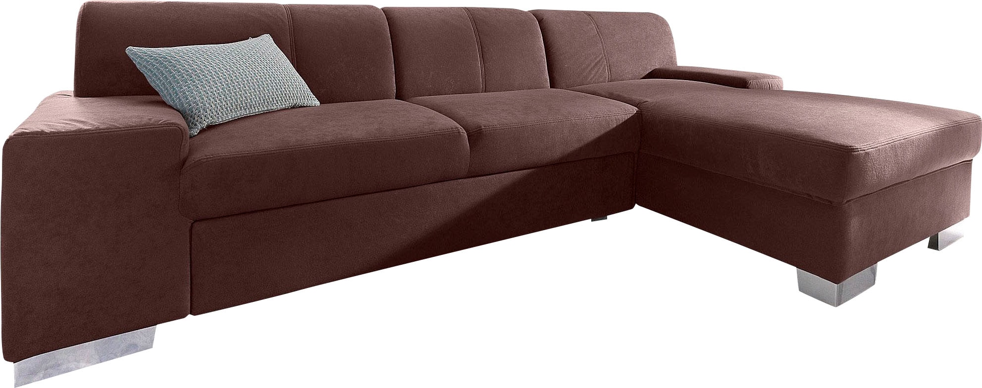 DOMO collection Ecksofa »Star, zeitlose Formensprache, elegante Optik, L-Form«, wahlweise mit Bettfunktion