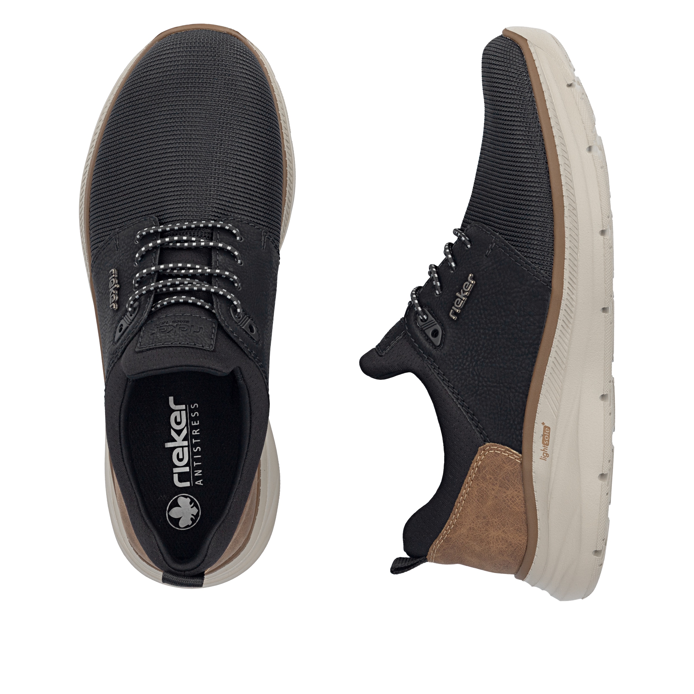Rieker Slip-On Sneaker  Schlupfschuh, Halbschuh, Freizeitsneaker mit Gummizug, schmale Form