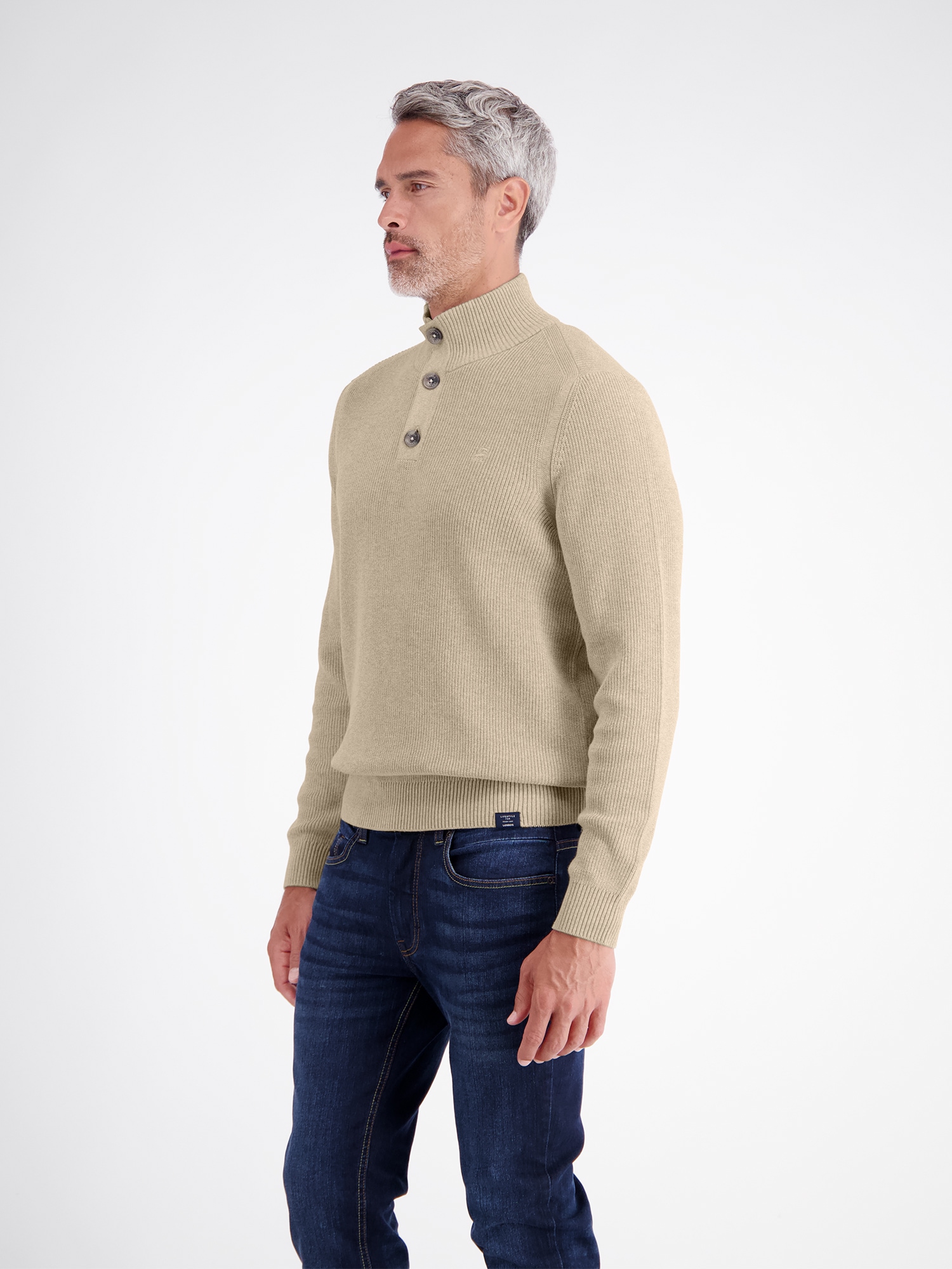 LERROS 1100000002199 »Klasischer Troyer aus gestrickter, flexibler Baumwolle«