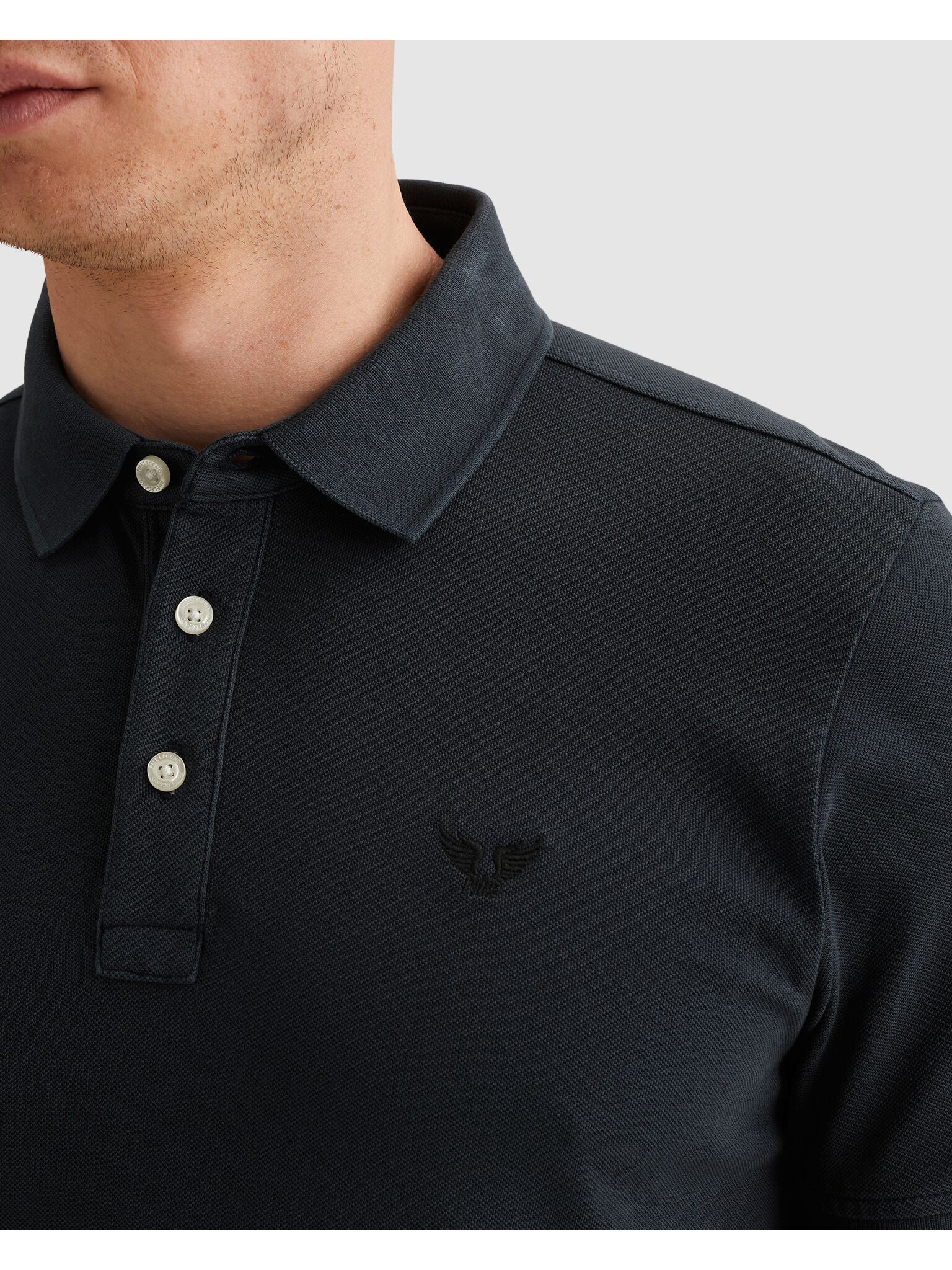 PME LEGEND Poloshirt mit Logo-Stickerei