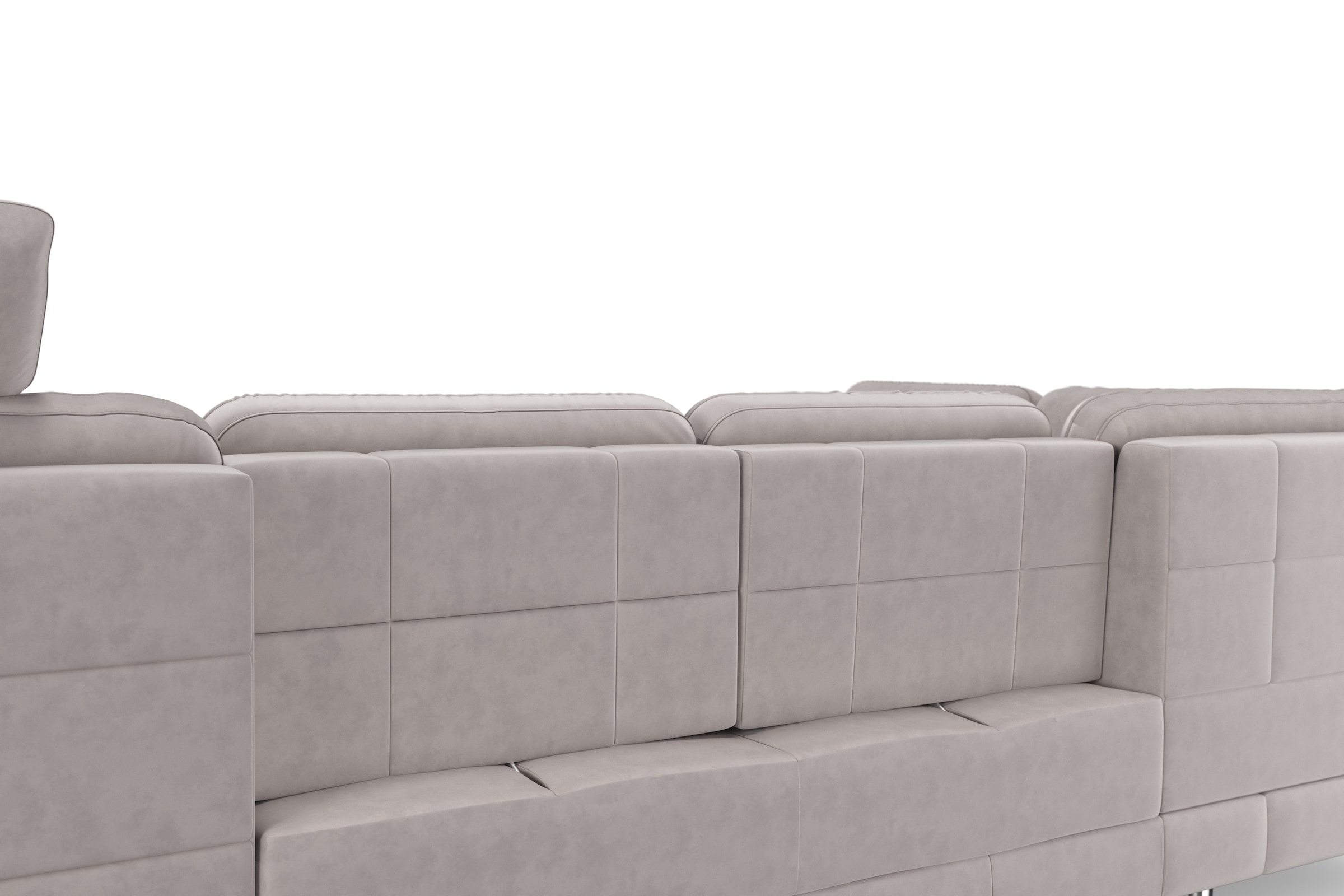 sit&more Wohnlandschaft »Bendigo U-Form« inklusive Sitztiefenverstellung, Bodenfreiheit 12 cm, in 2 Fußfarben