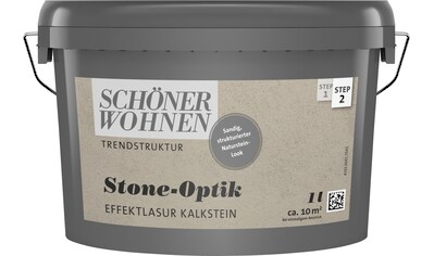 SCHÖNER WOHNEN FARBE Wand- und Deckenfarbe »TRENDSTRUKTUR Stone-Optik Effektlasur«
