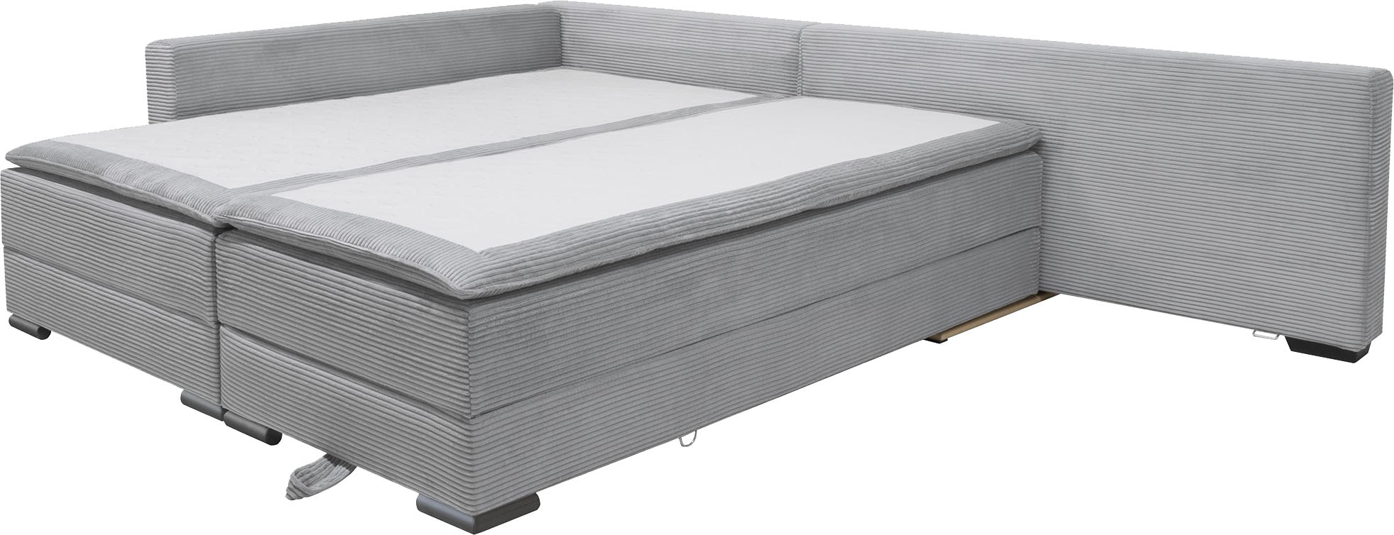 INOSIGN Ecksofa, inklusive Bettfunktion und Bettkasten