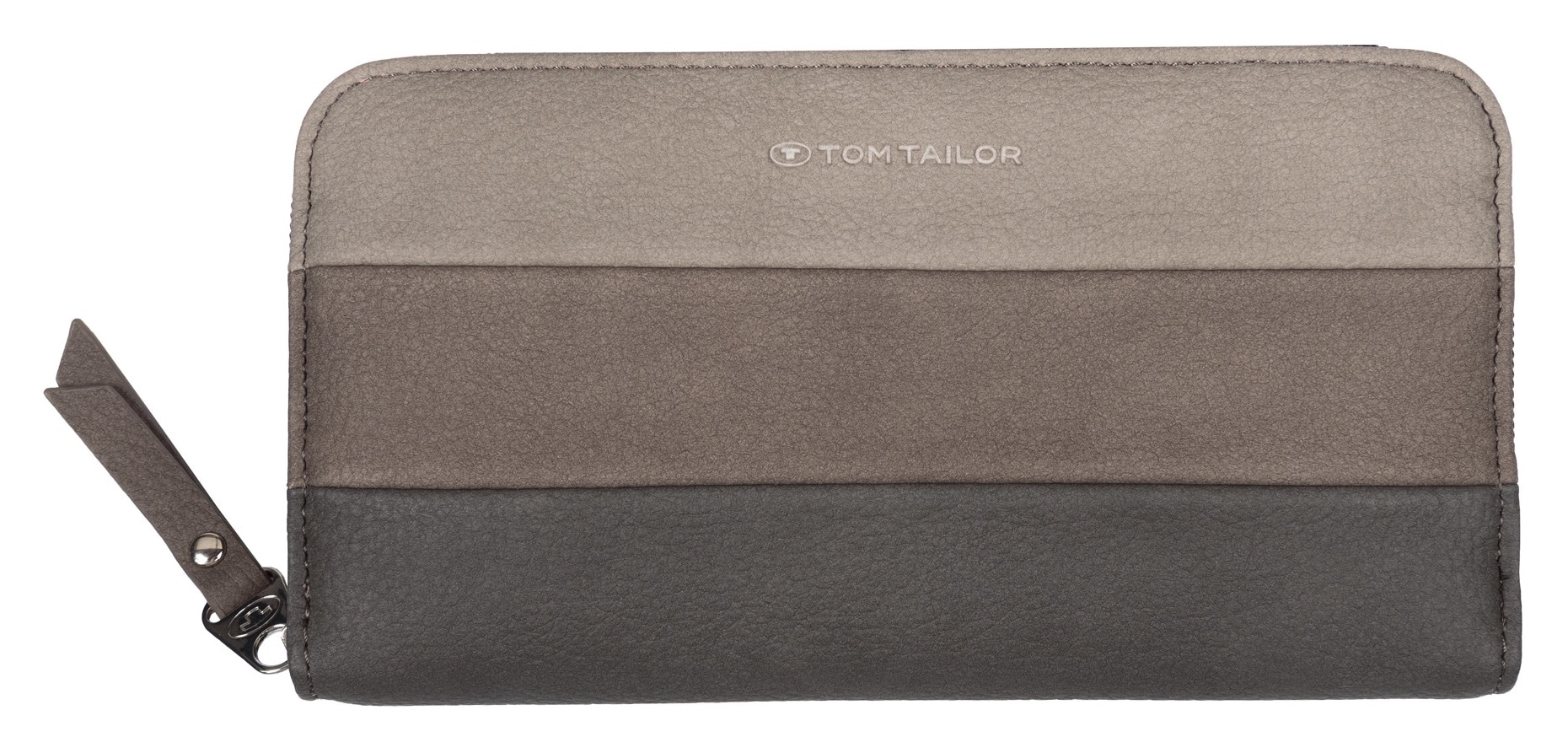 TOM TAILOR Geldbörse »ELLEN Long zip wallet«, im modischen Streifendesign