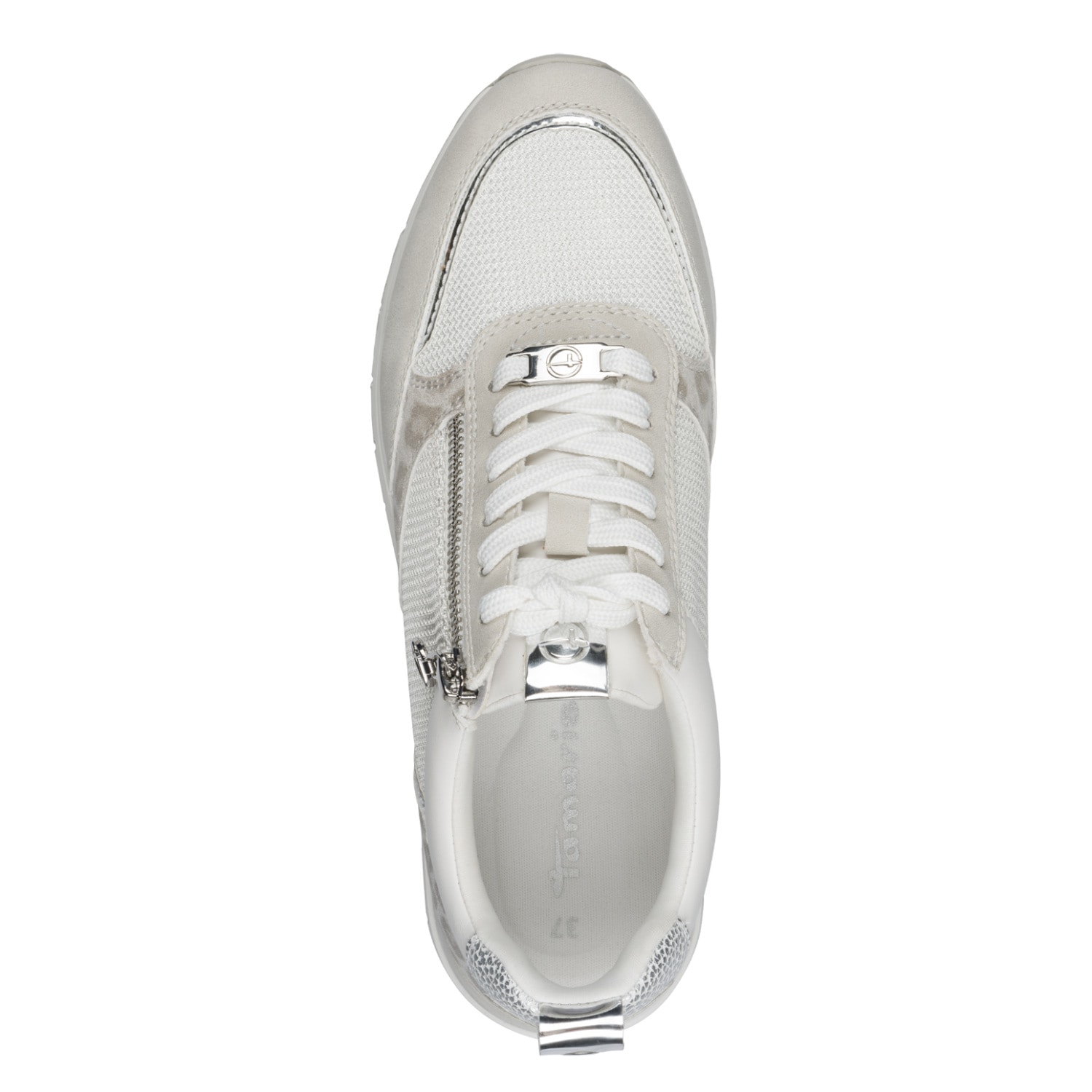 Tamaris Plateausneaker  , Freizeitschuh, Schnürschuh, Halbschuh mit Reißverschluss außen