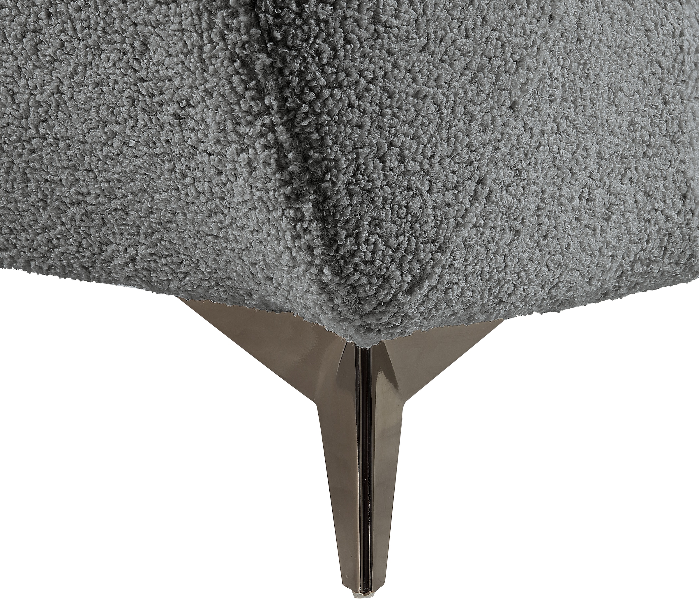 ATLANTIC home collection Sessel »Shawn«, mit Federkern, trendy Bezug mit Teddyoptik
