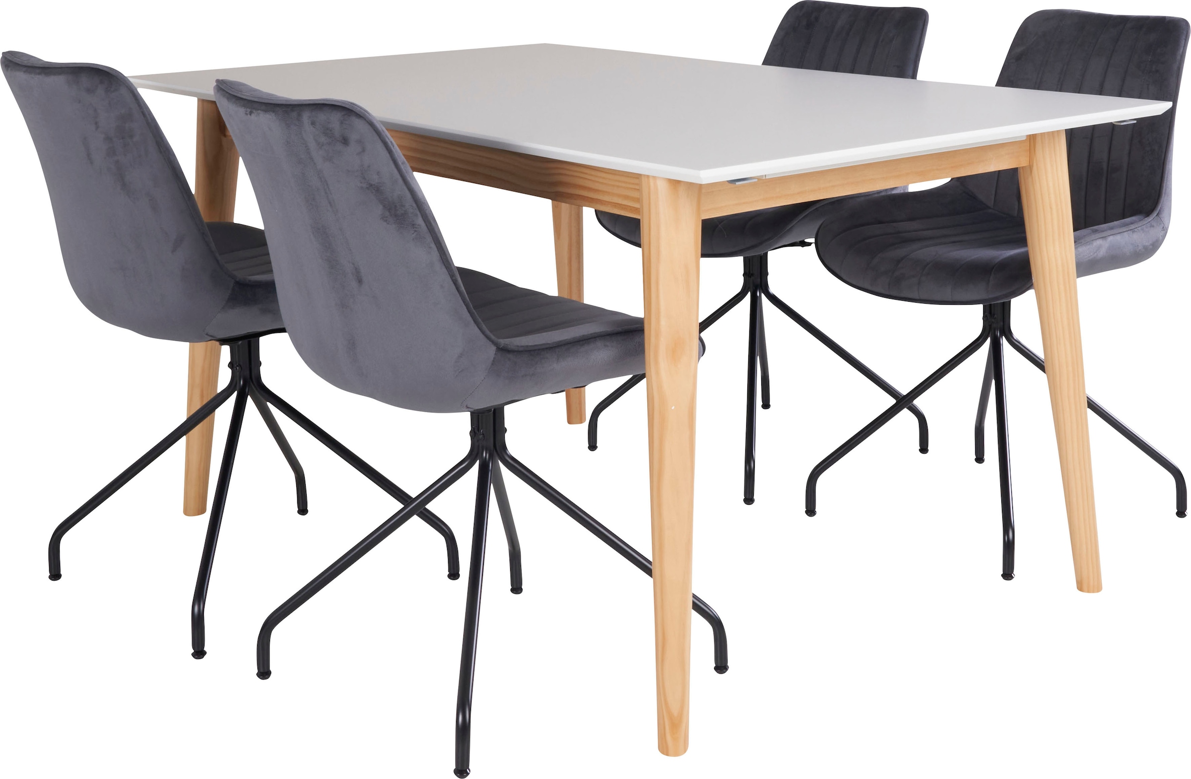 Homexperts Essgruppe (Set, 5 »Odense«, kaufen tlg.), bequem mit Tisch ausziehbarem