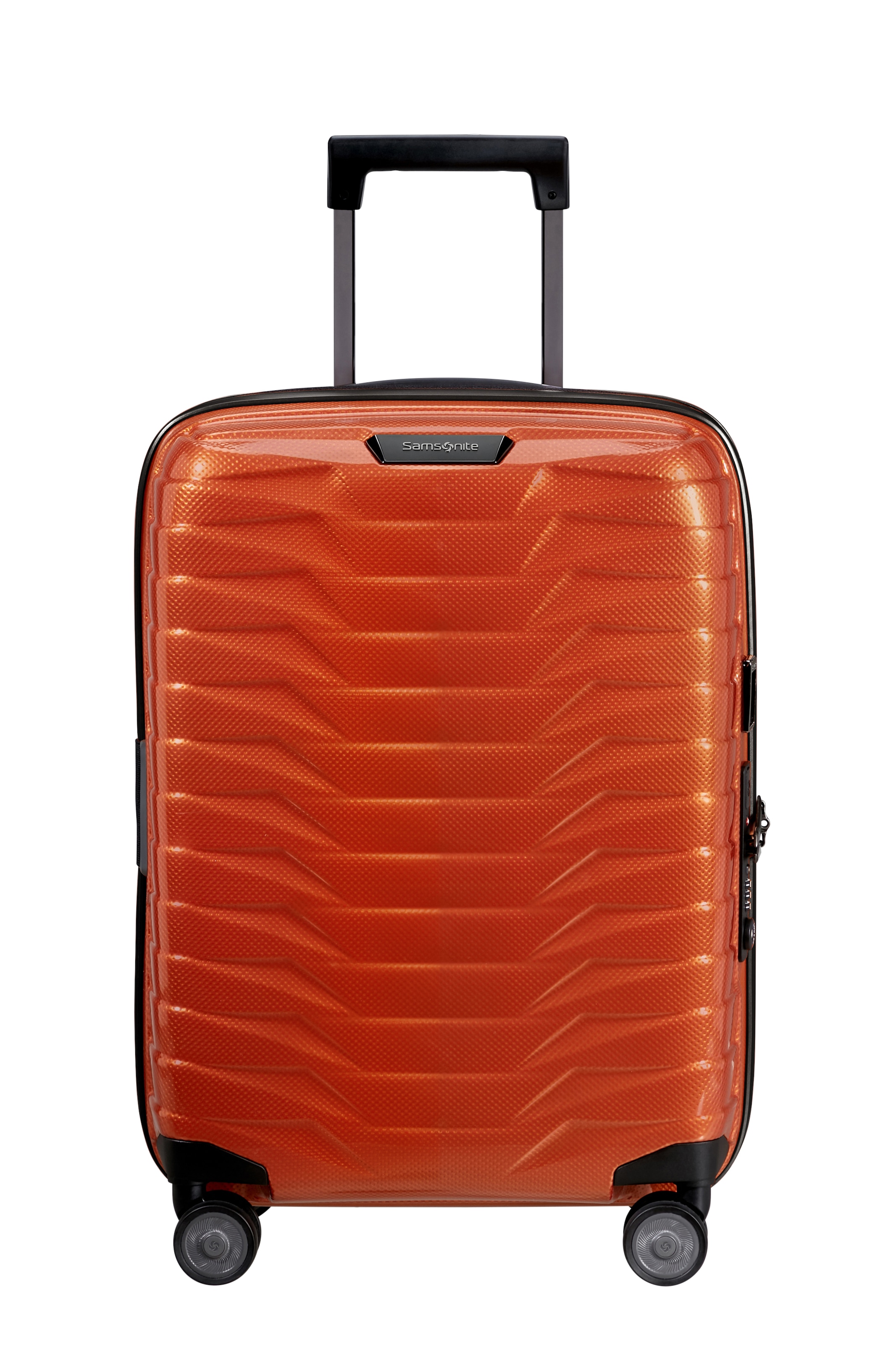 Samsonite Hartschalen-Trolley »PROXIS, verschiedene Größen und Farben« 38 l 4 Rollen arretierbares und versenkbares Druckknopf-Trolleysystem