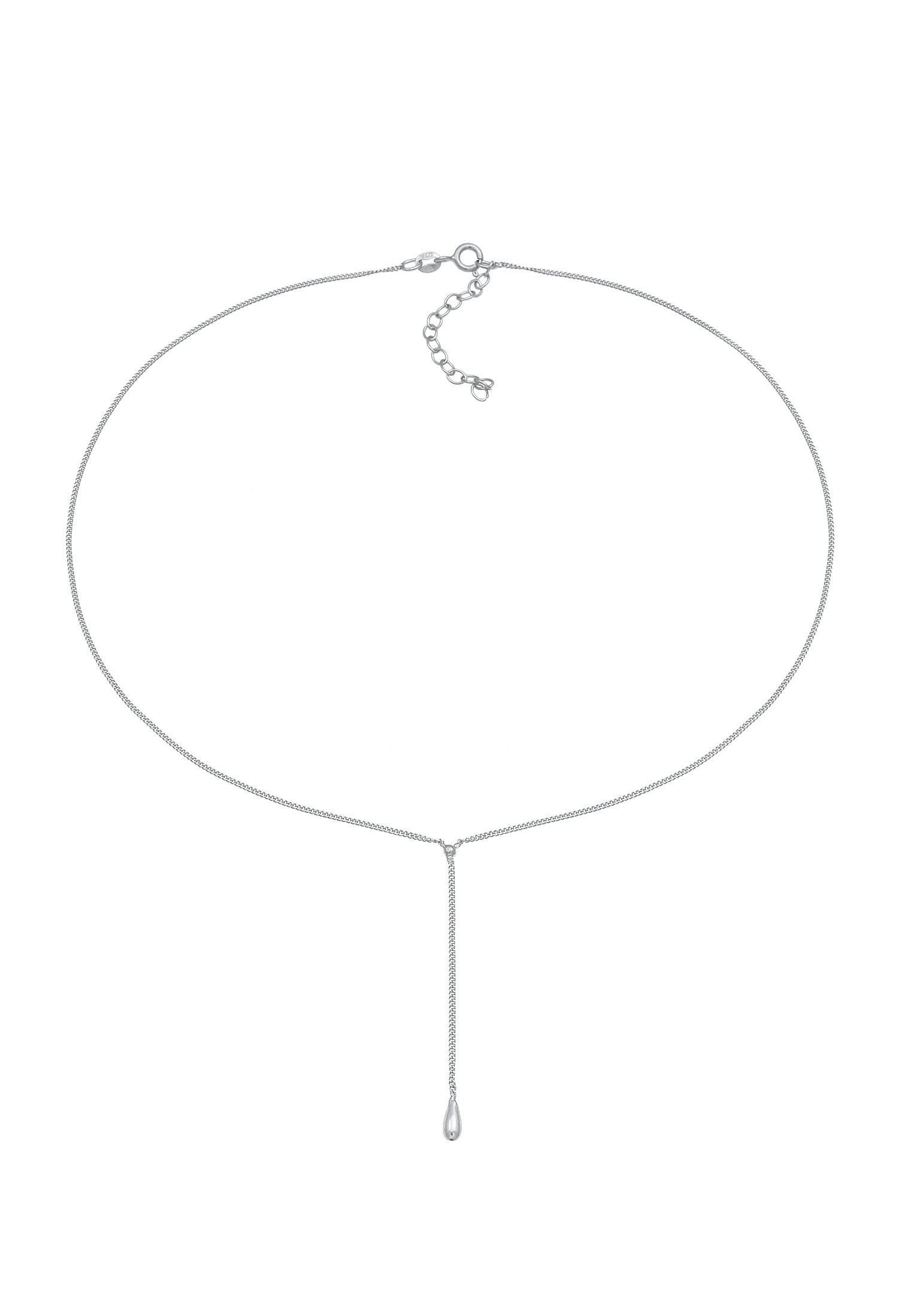 Elli Y-Kette »Halskette Choker Y-kette Tropfen Kugel 925 Silber«
