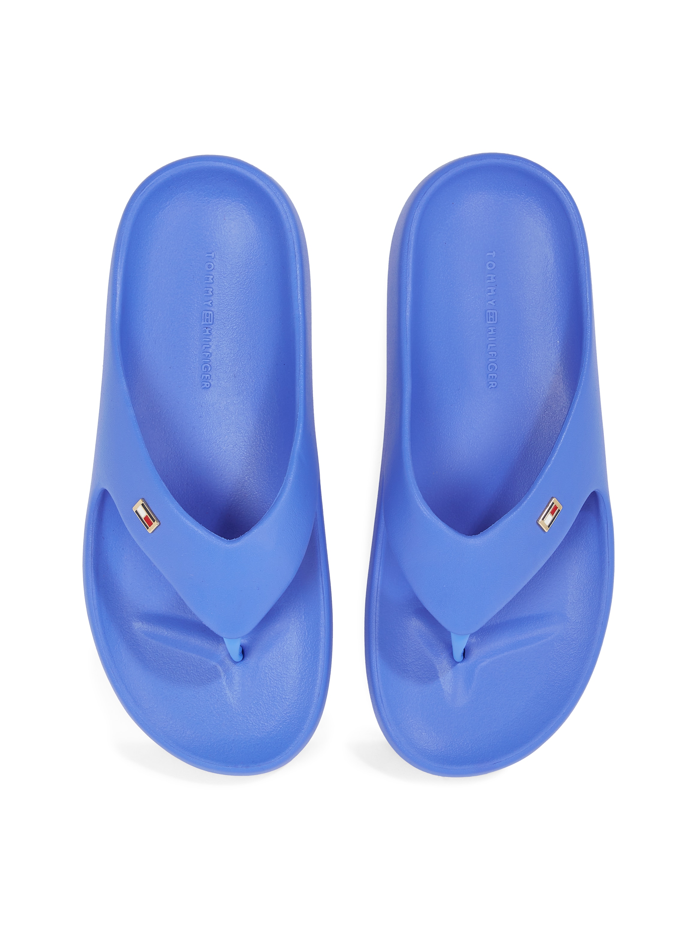 Tommy Hilfiger Zehentrenner »TH COMFORT BEACH SANDAL«, Dianette, Sommerschuh, Bequemschuh mit kleiner Logostickerei